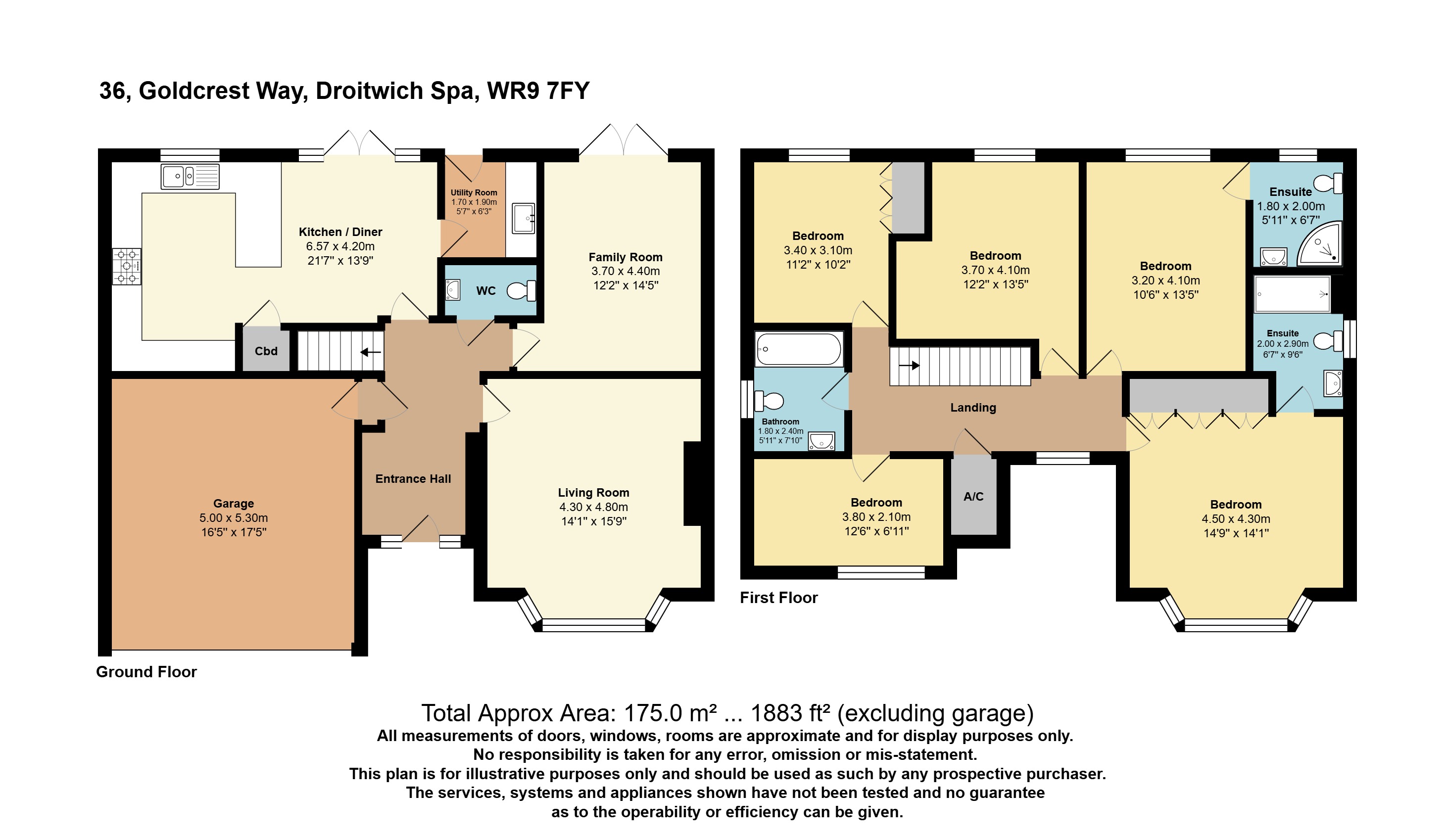 36, Goldcrest Way, Worcestershire floorplan