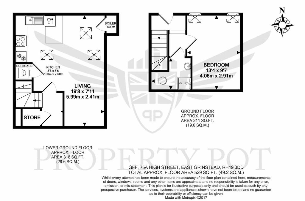 1 Bedrooms Flat to rent in High Street, East Grinstead, West Sussex RH19