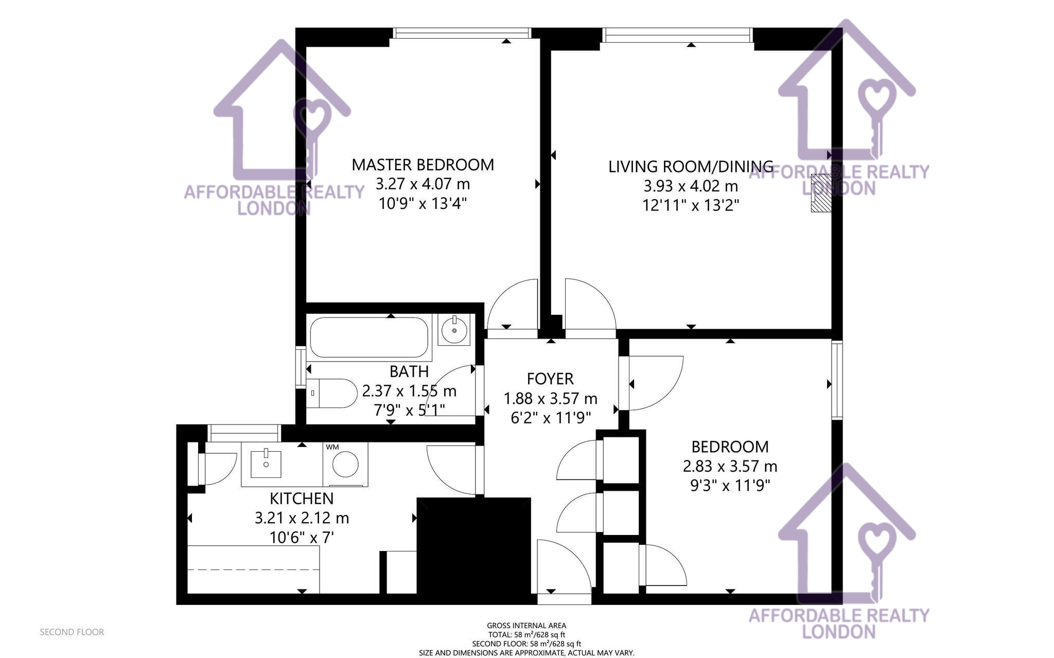 73, Crownstone Road, Brixton floorplan