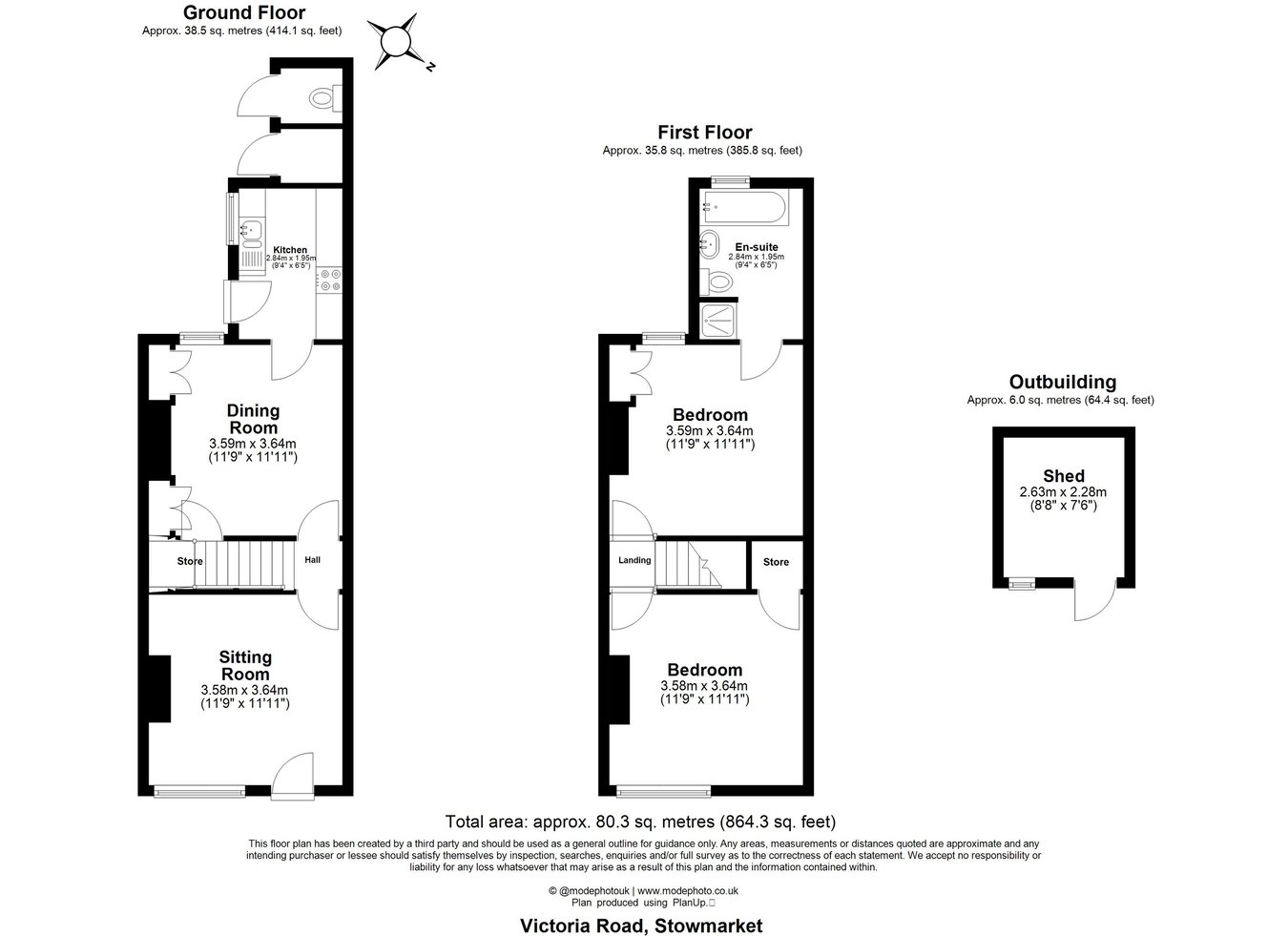 26, Victoria Road, Stowmarket floorplan