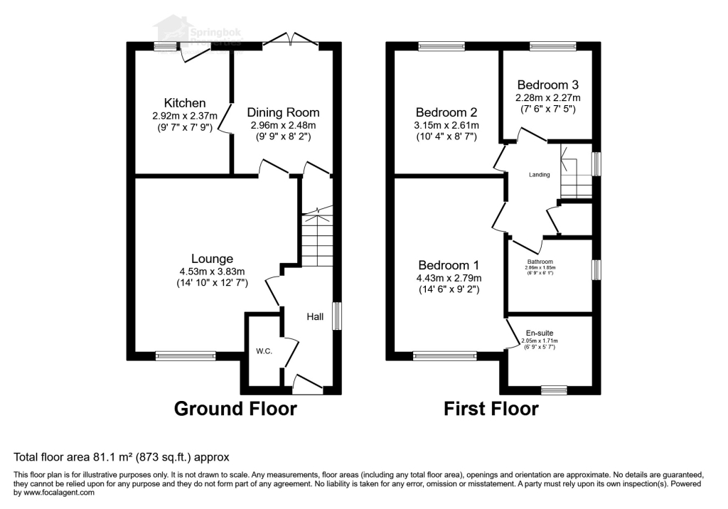 34, Westongales Way, Doncaster floorplan