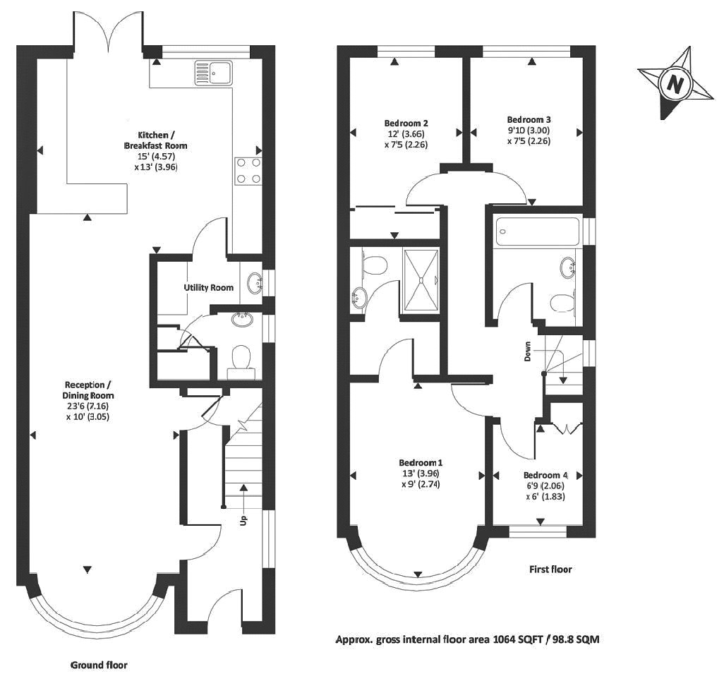 4 Bedrooms Semi-detached house for sale in Horsell, Woking, Surrey GU21