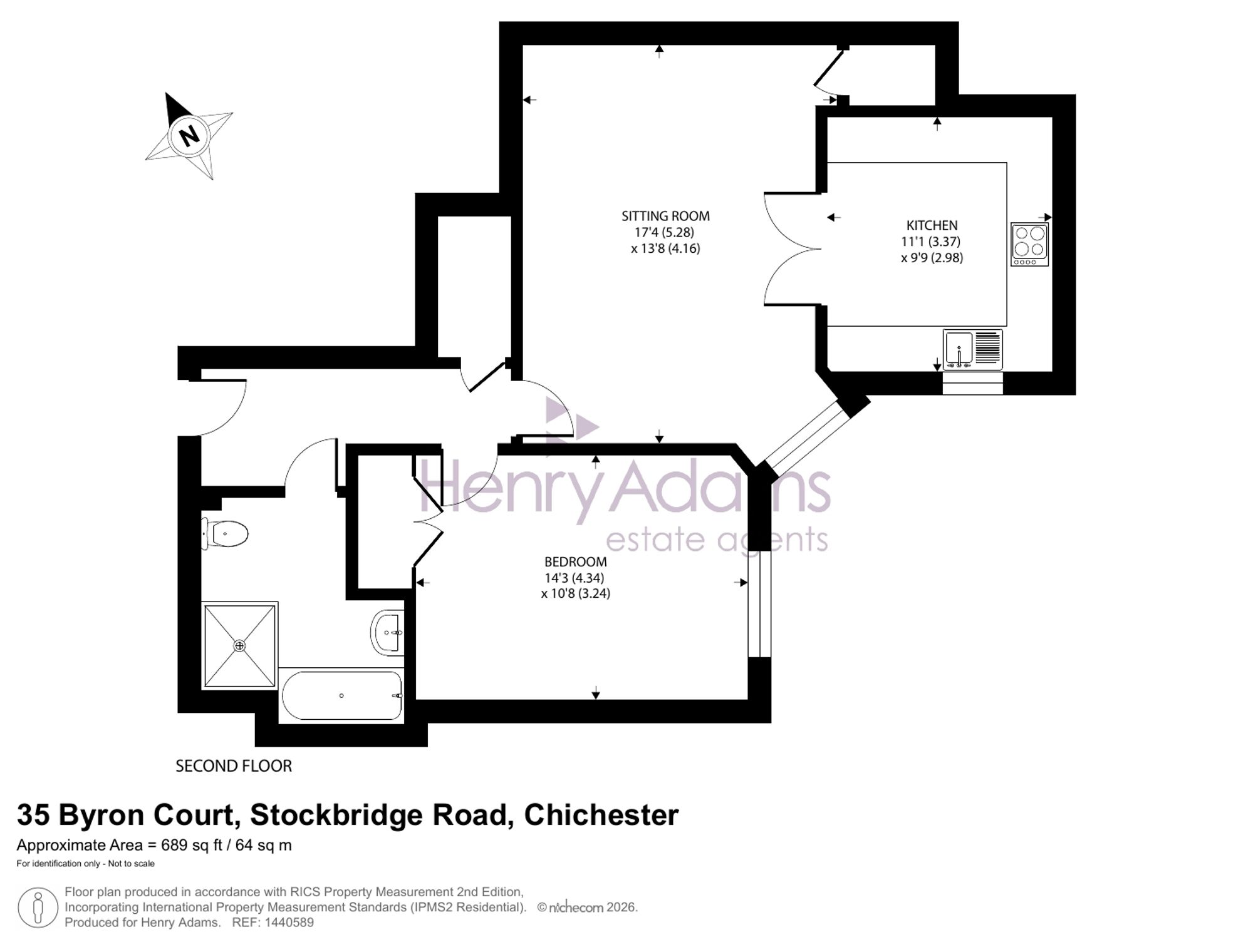 35 Byron Court Stockbridge Road, Chichester floorplan