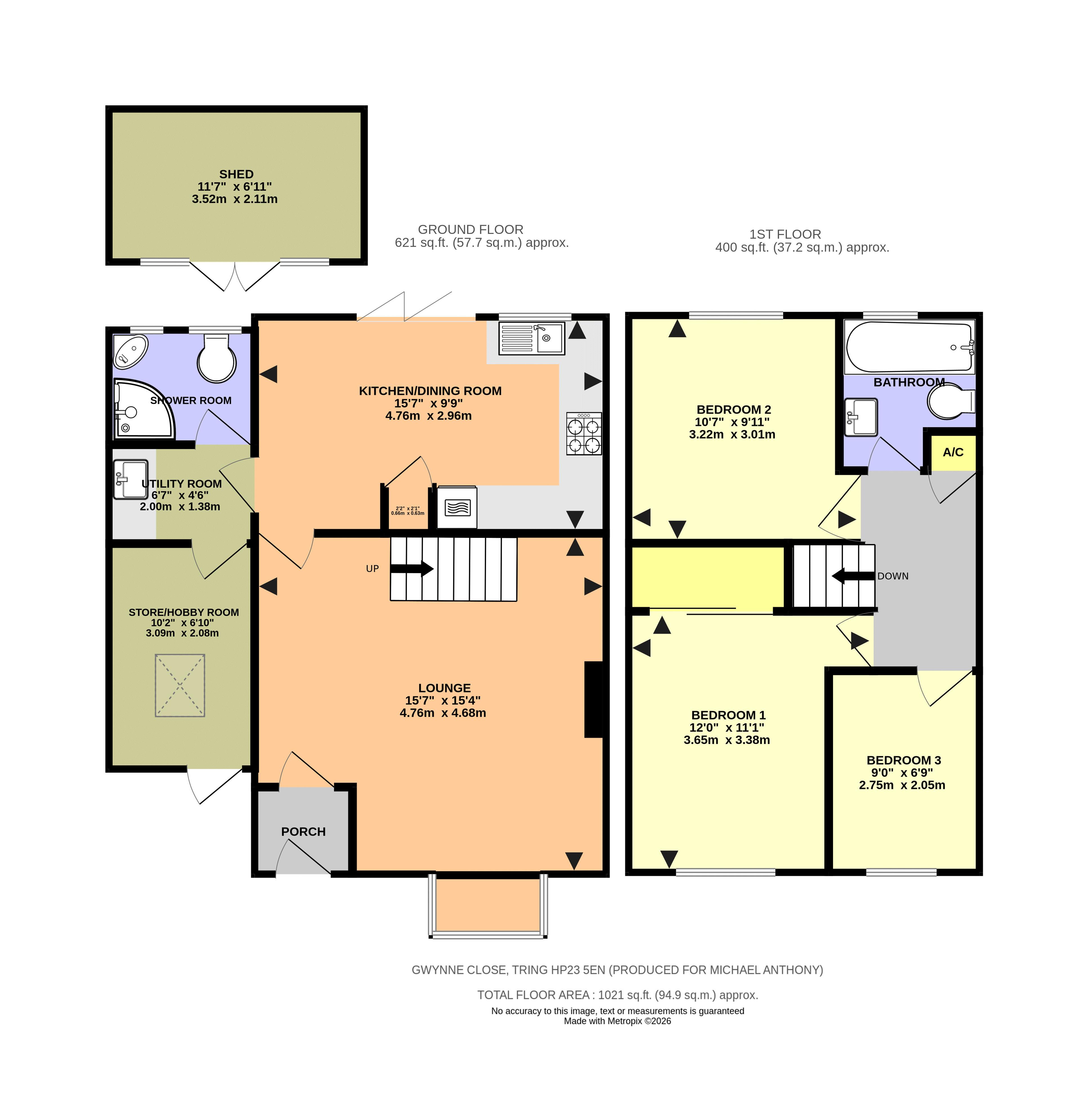 28, Gwynne Close, Tring floorplan