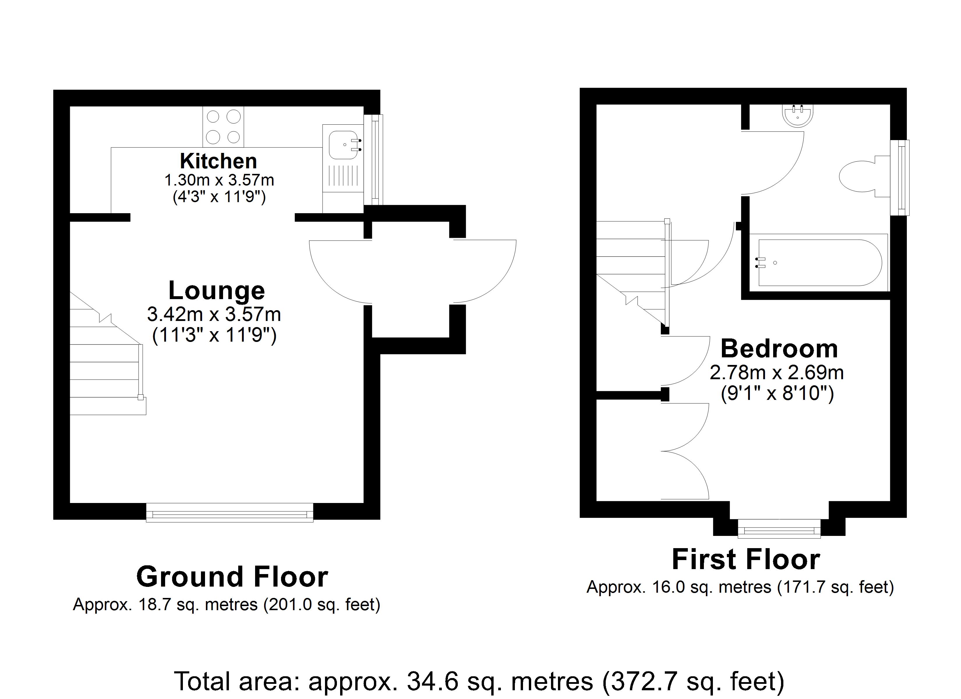 57, Danvers Way, Westbury floorplan