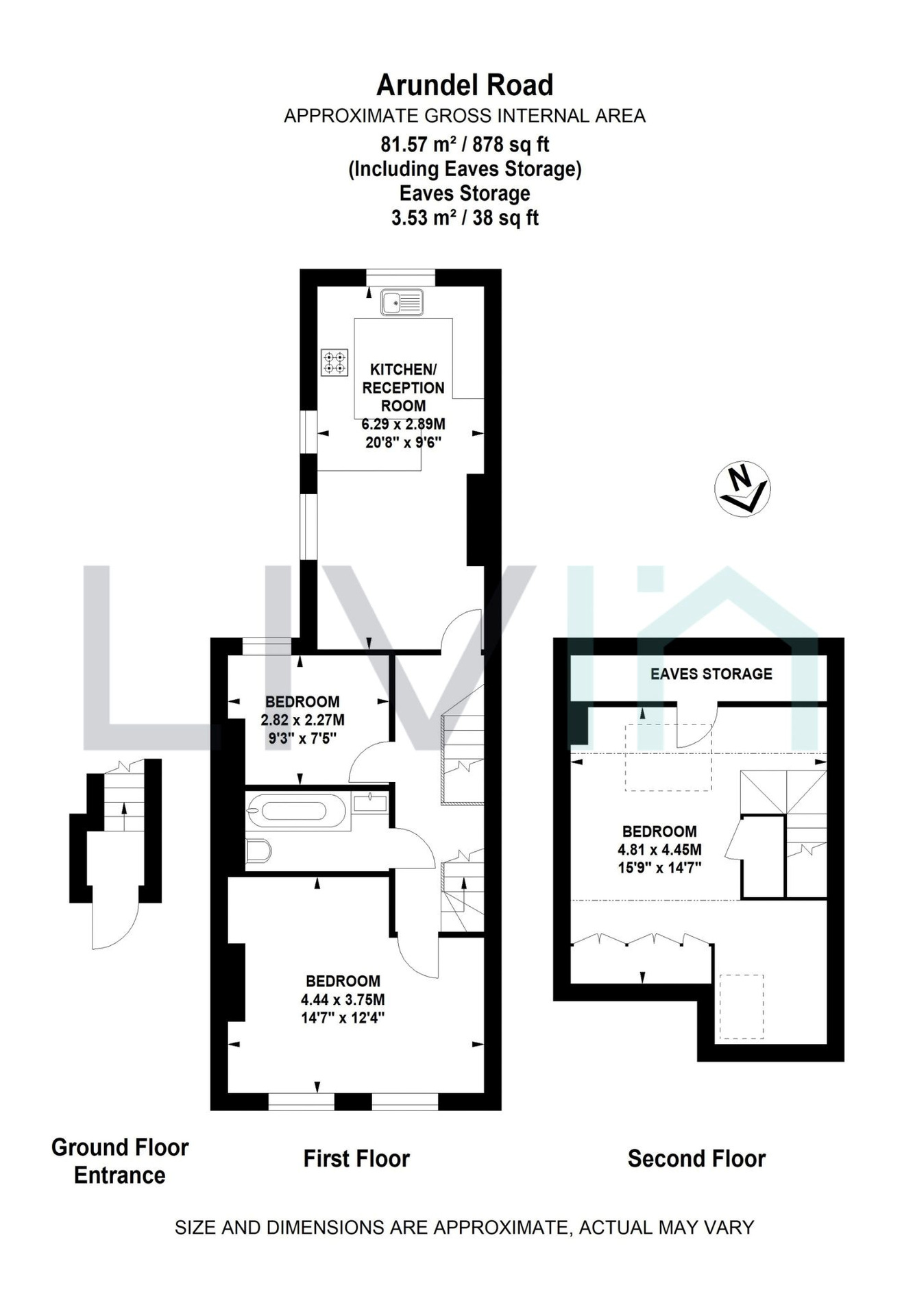 Flat 2, Croydon floorplan