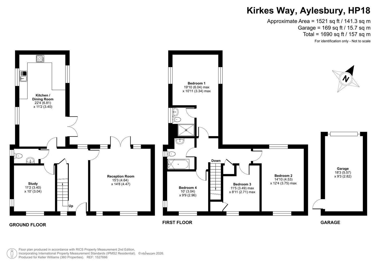17, Kirkes Way, Aylesbury floorplan