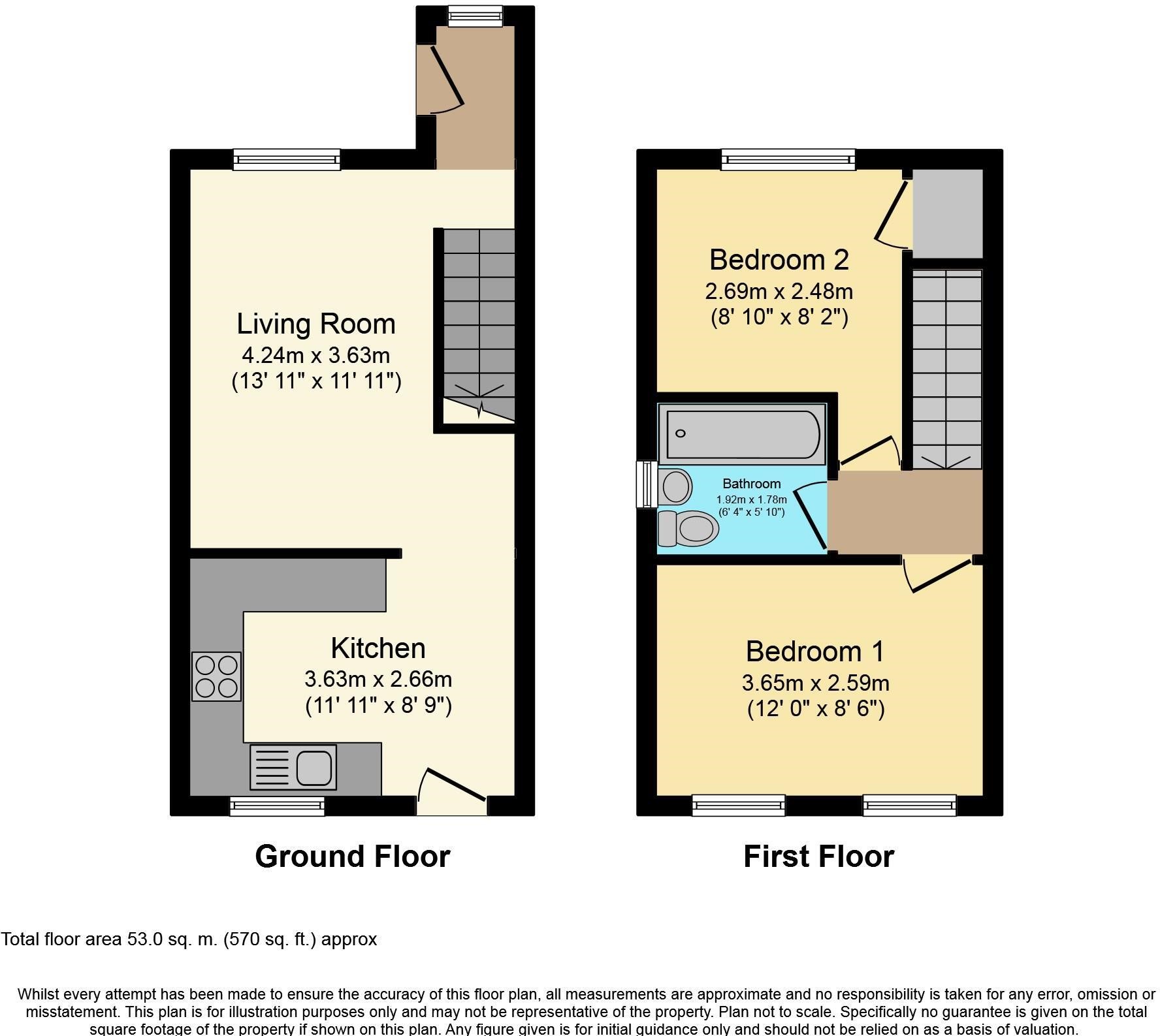 97, Higher Wood Street, Manchester floorplan