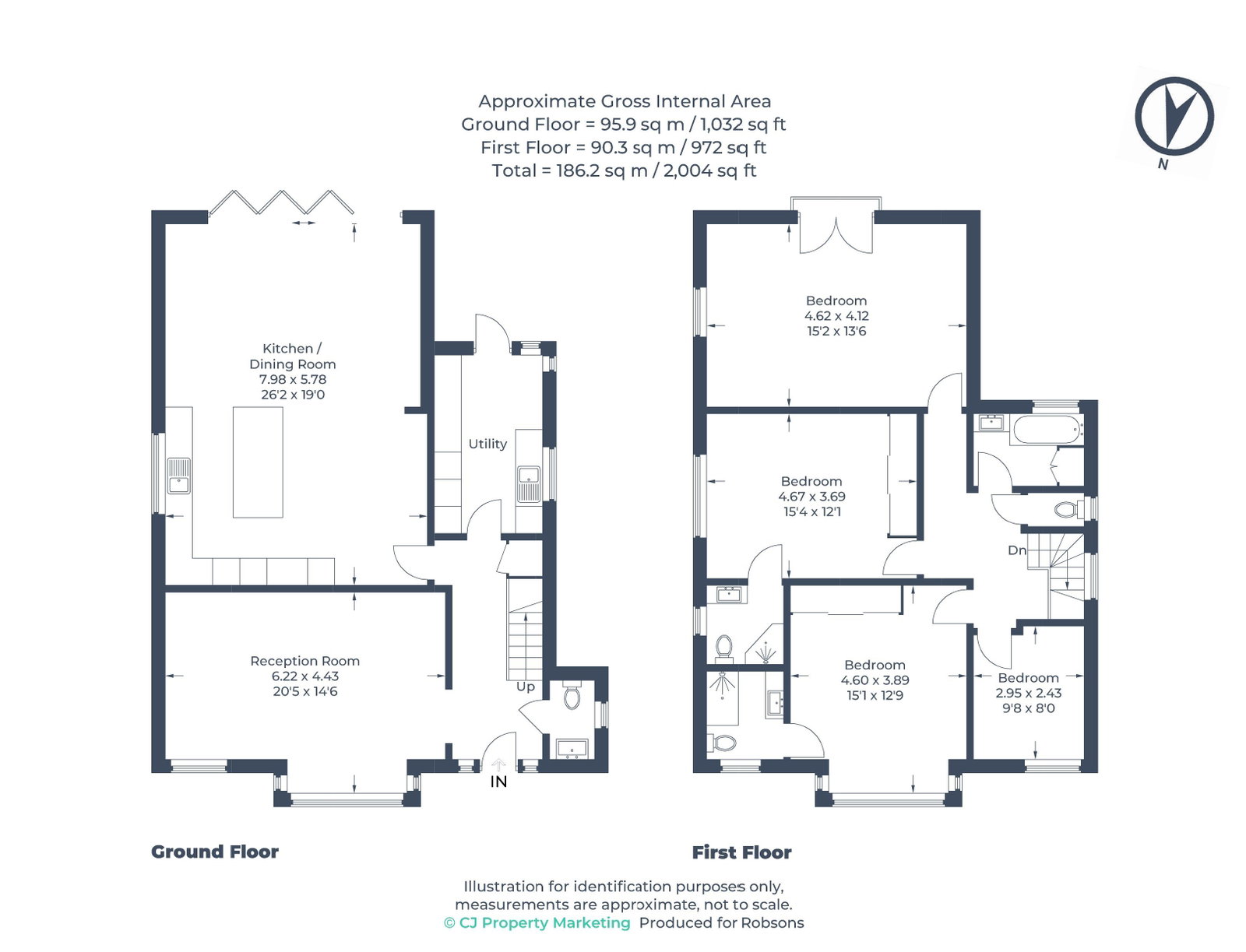 113, Potter Street, Northwood floorplan