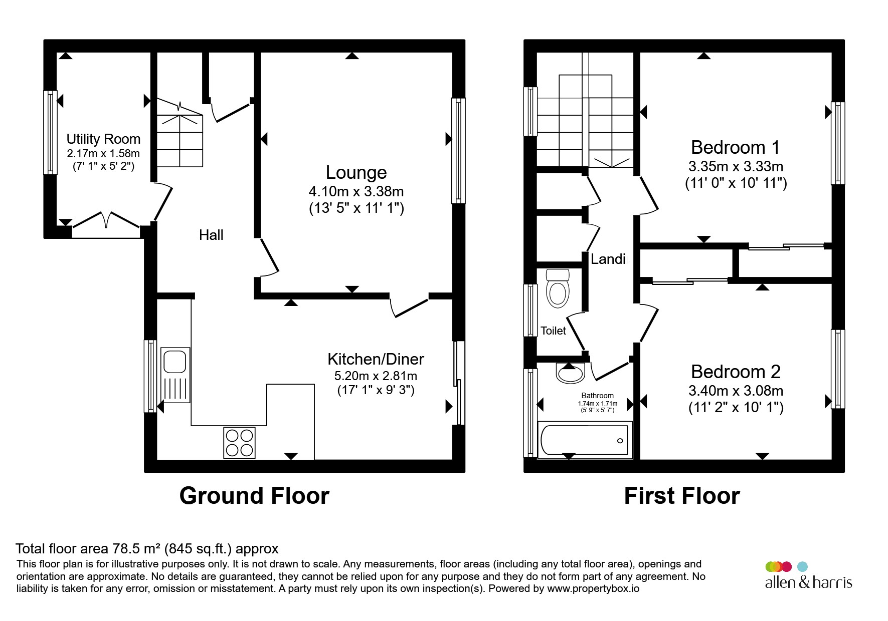 20, Mallory Close, Barry floorplan