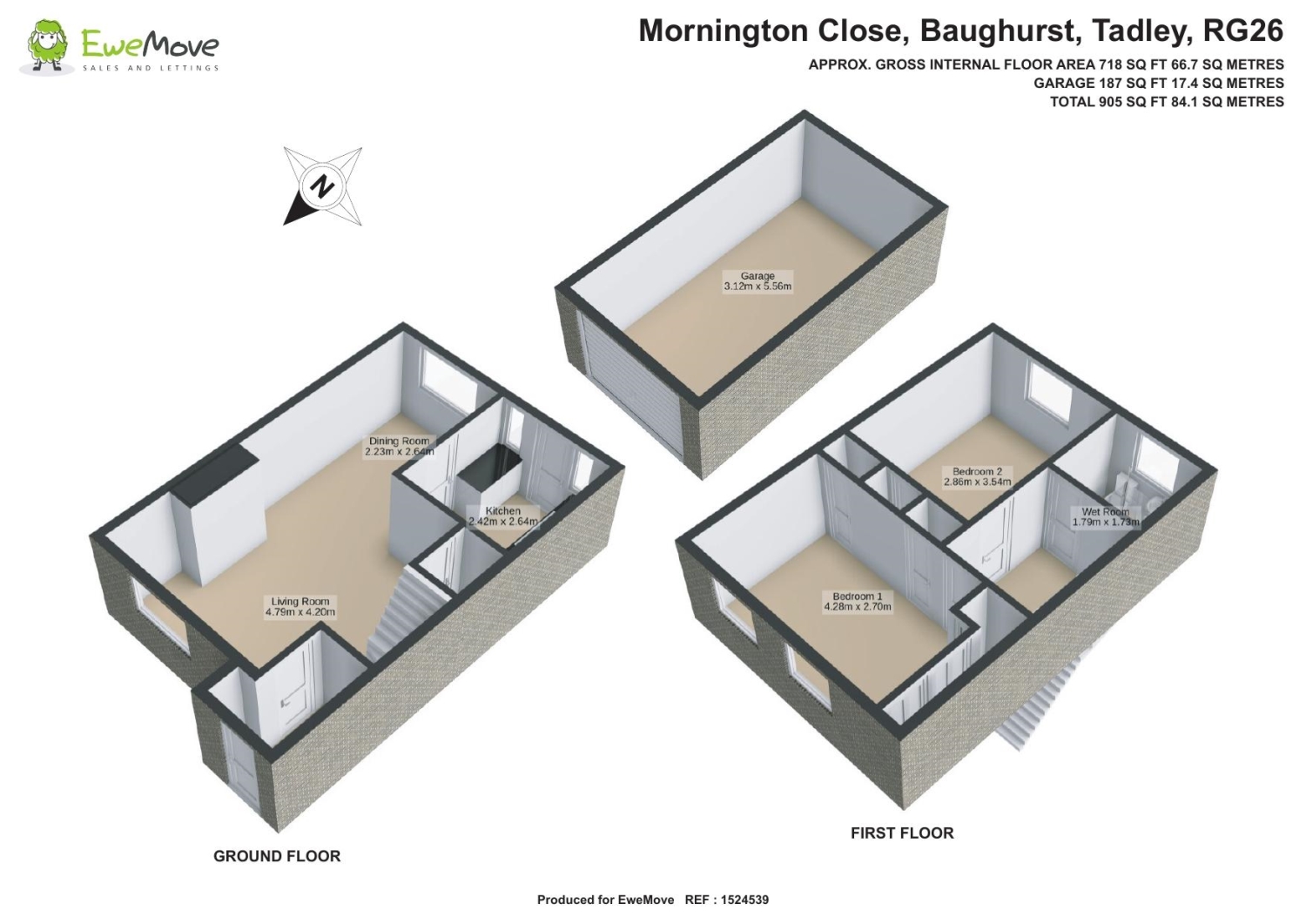 32, Mornington Close, Tadley floorplan