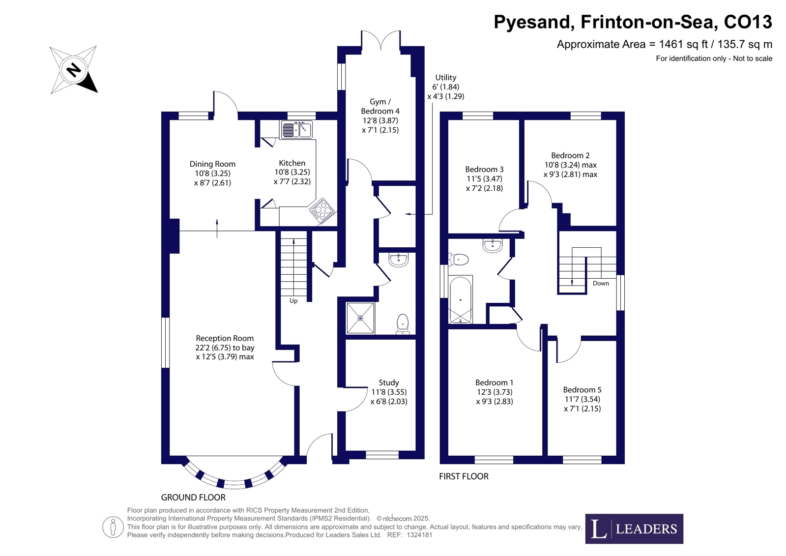 32, Pyesand, Frinton-on-Sea floorplan