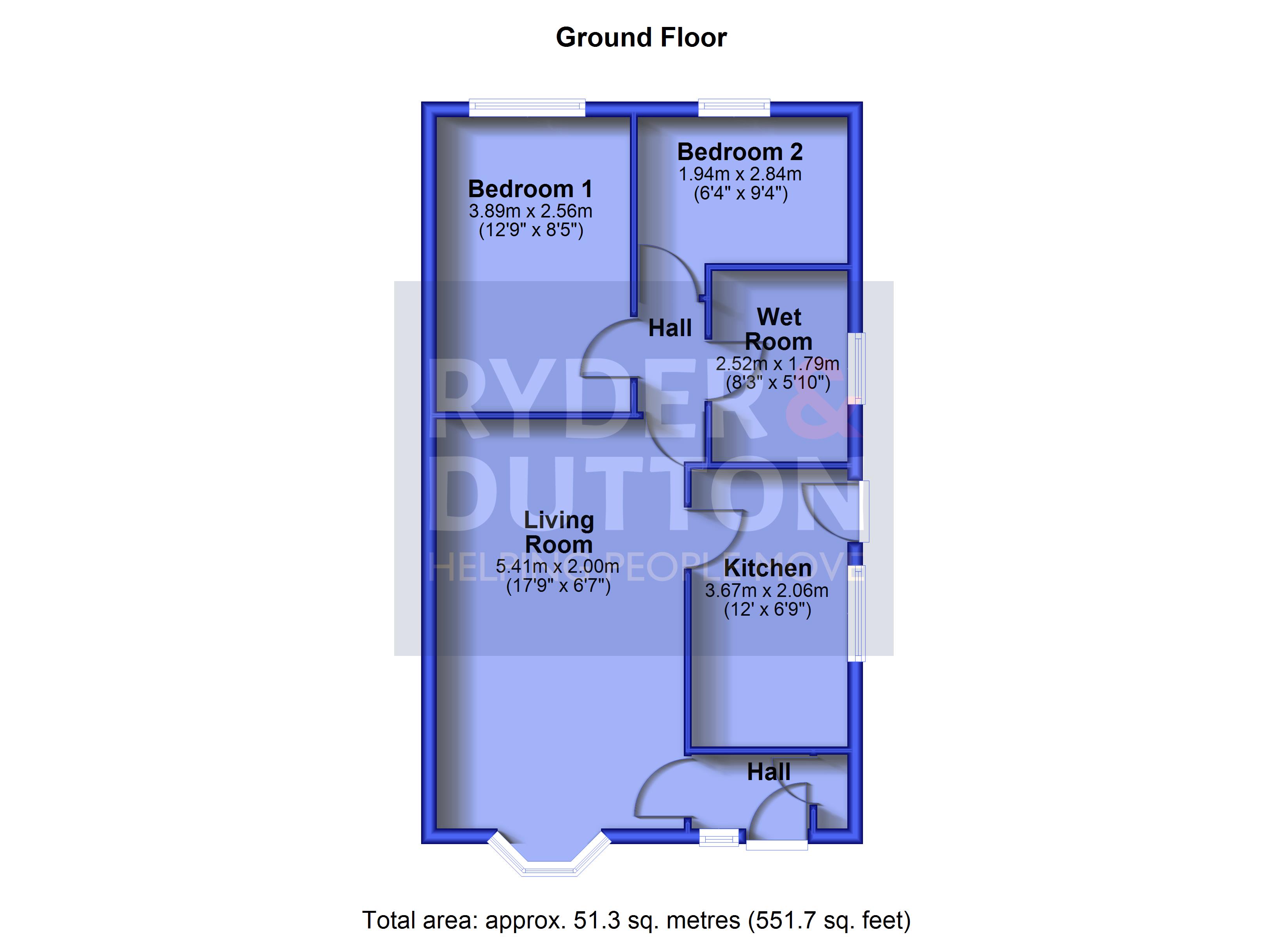 2, Kathan Close, Rochdale floorplan