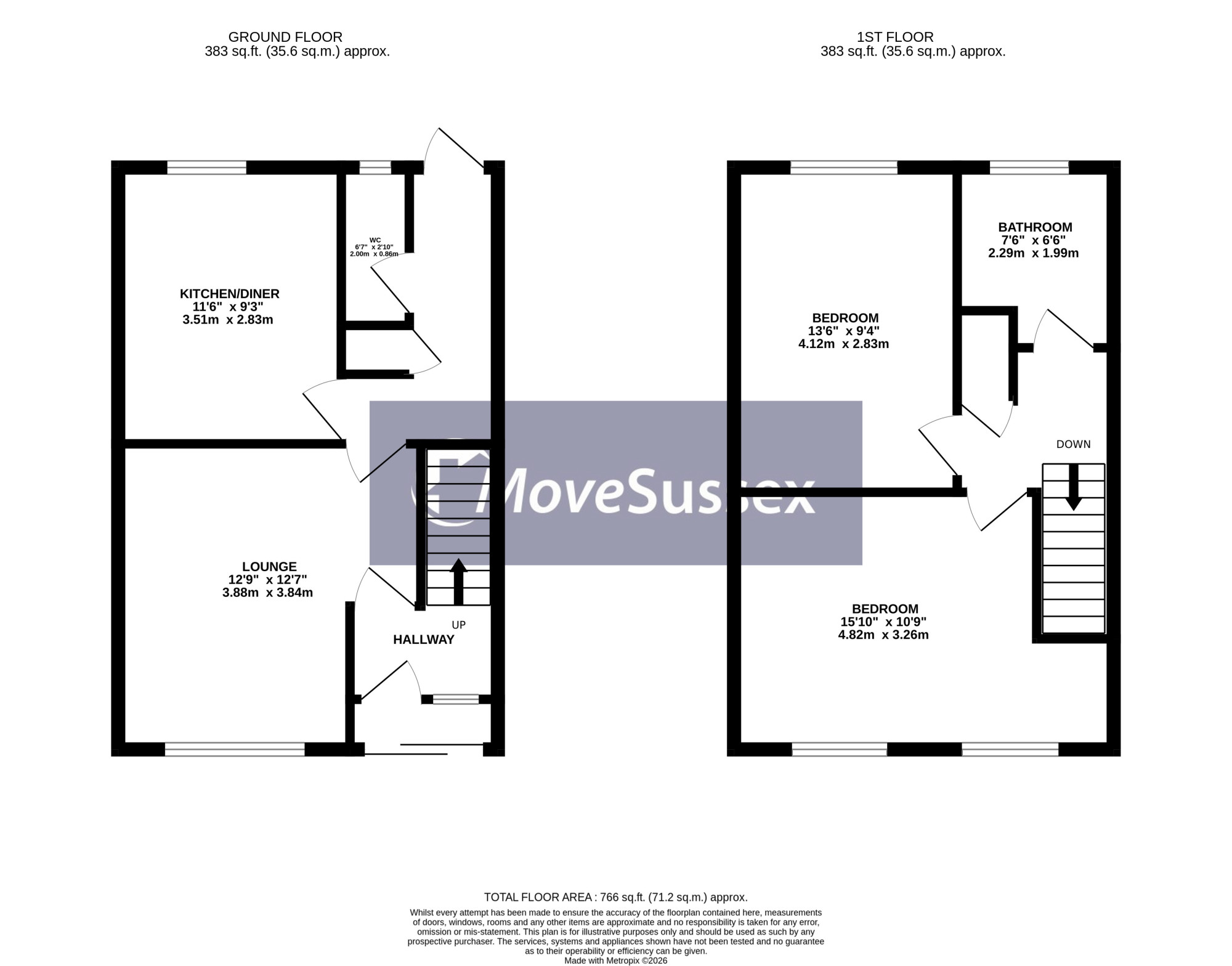21, The Crossways, Pevensey floorplan
