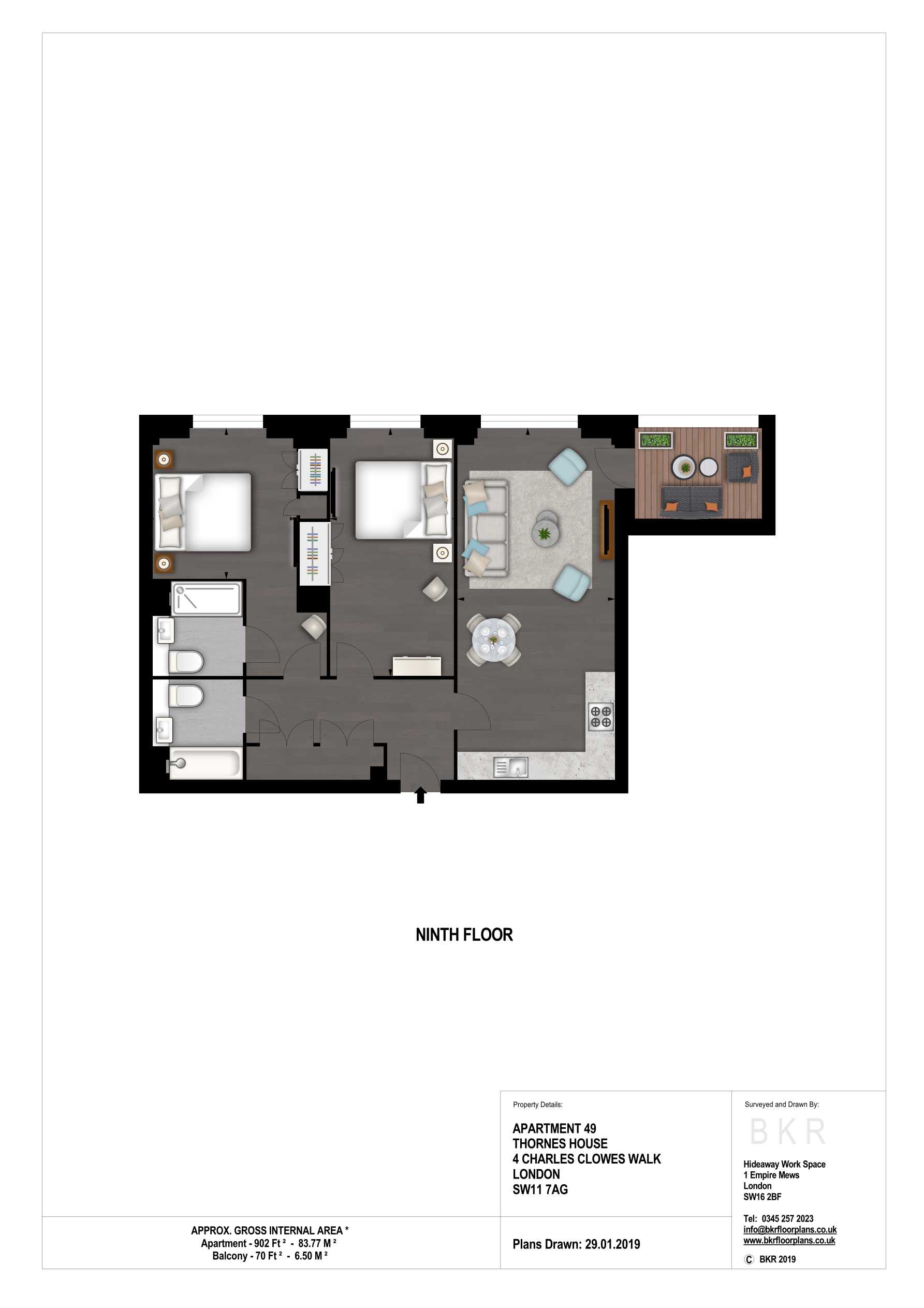 2 Bedrooms Flat to rent in Charles Clowles Walk, London SW11