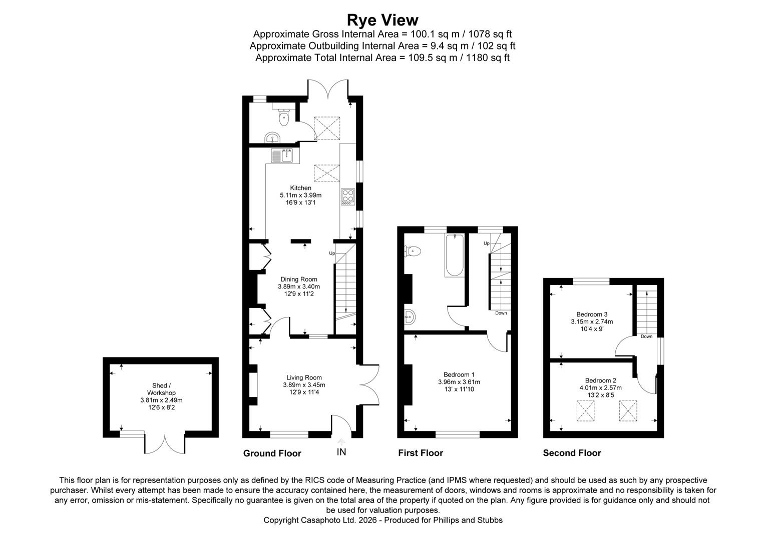 1 Rye View, Rye Harbour Road, Rye floorplan