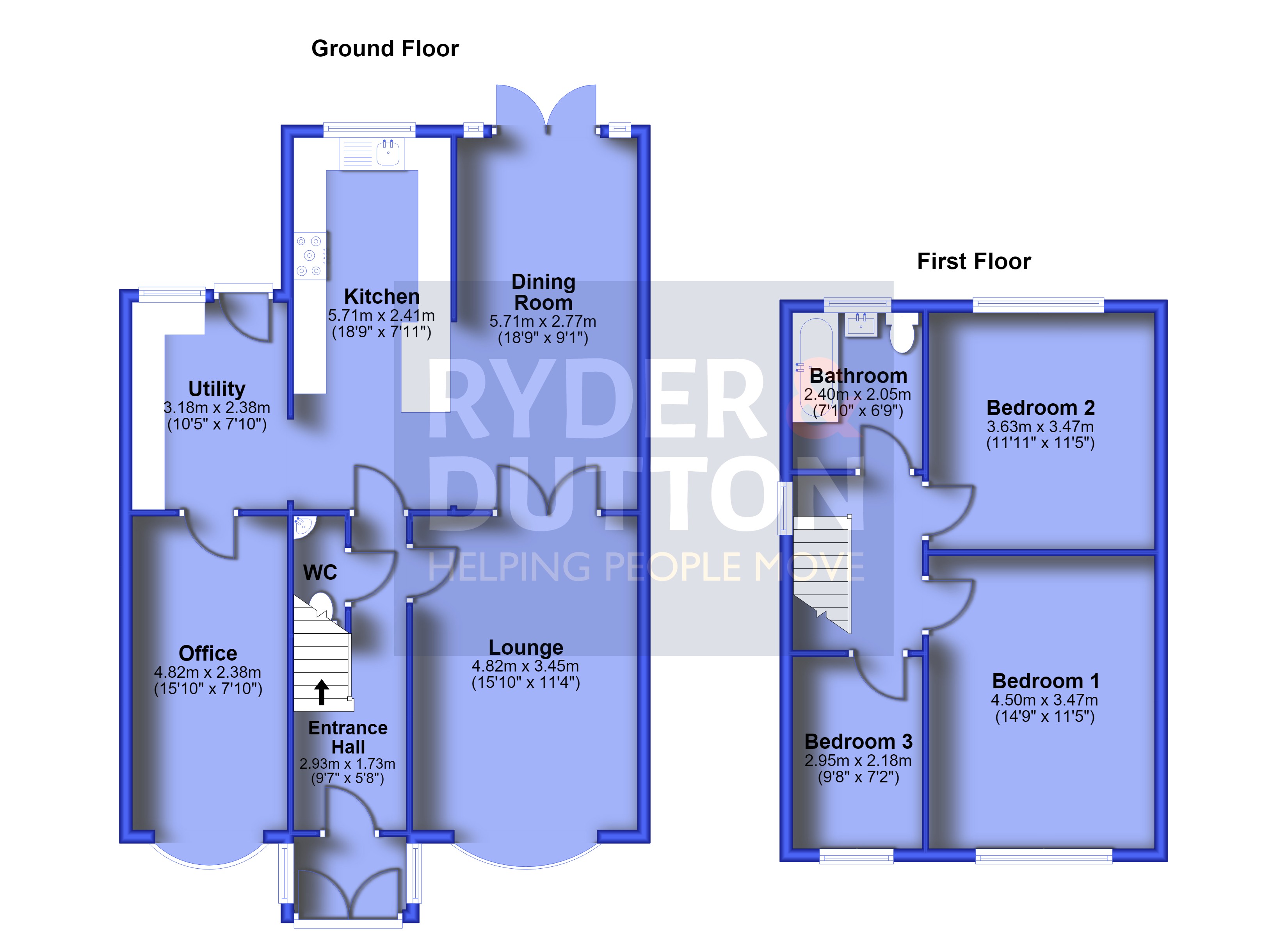 9, Whinberry Way, Oldham floorplan