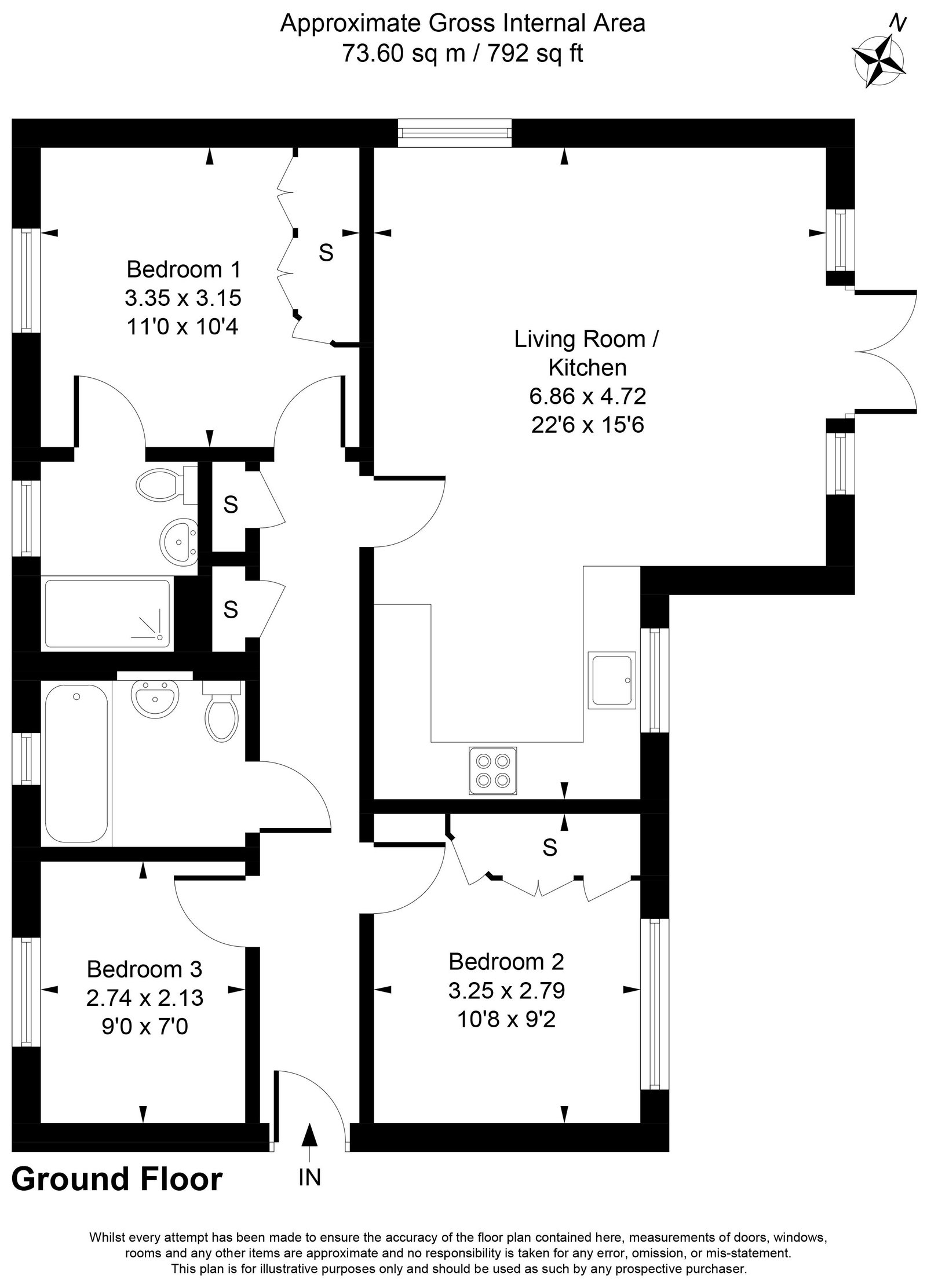 Birchwood Court,Flat 2, Birchwood Drive, West Byfleet floorplan