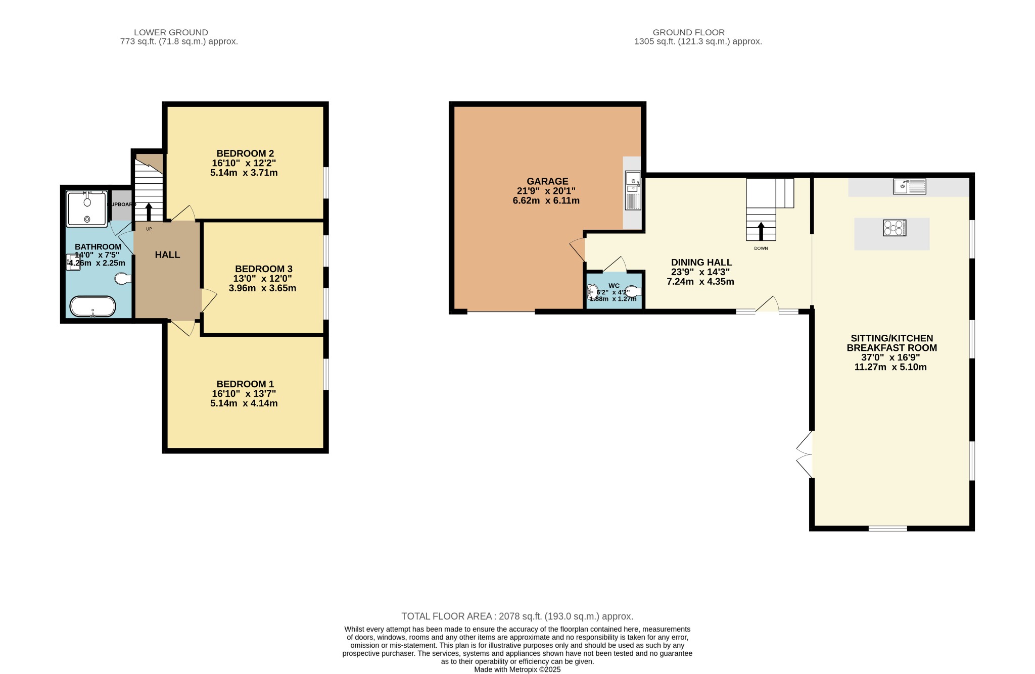 34 Cranford Avenue, Exmouth floorplan