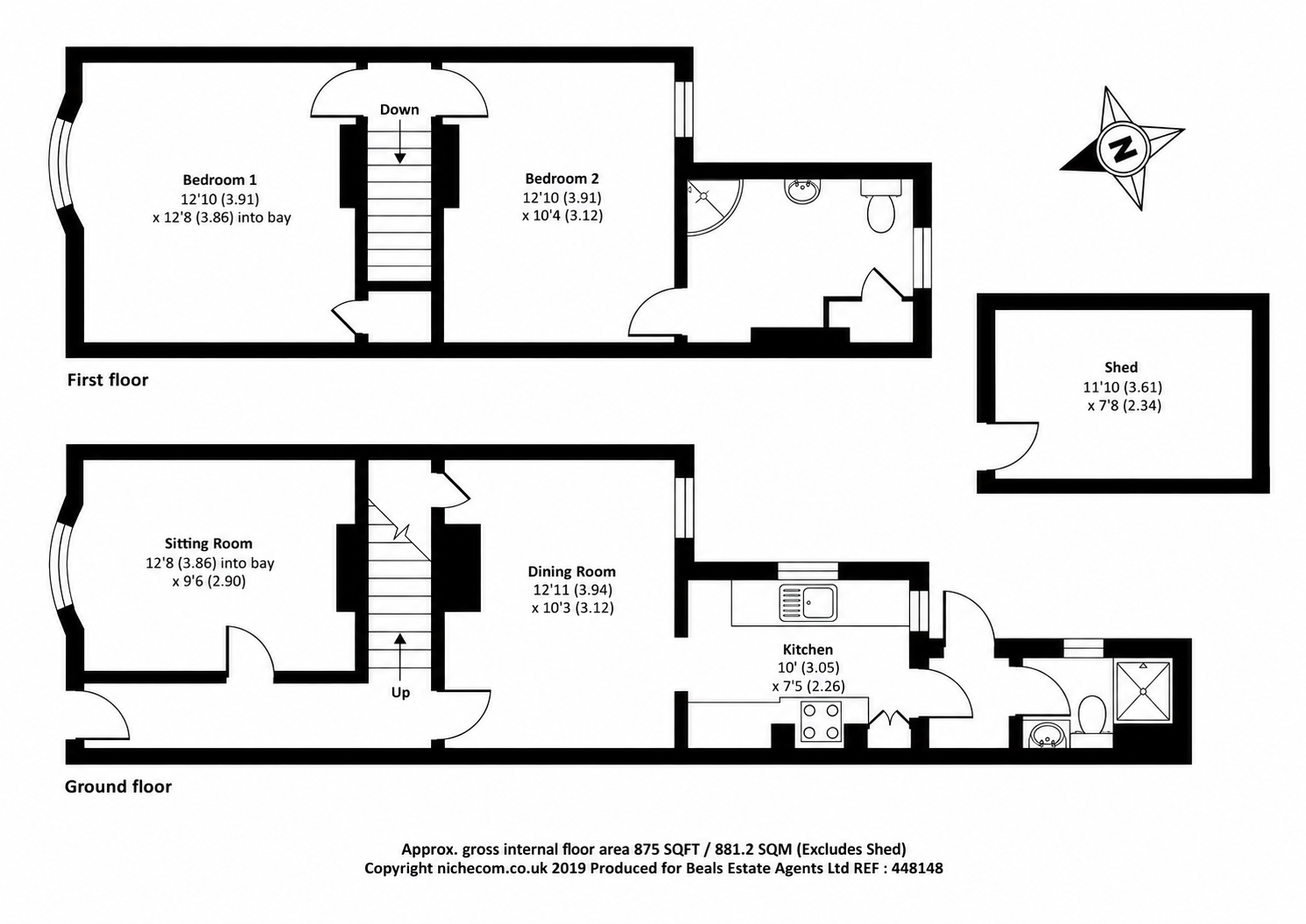 Carlyle Road, Gosport floorplan