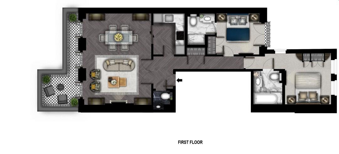 21-22 Prince Of Wales Terrace, Kensington, London, W8 floorplan