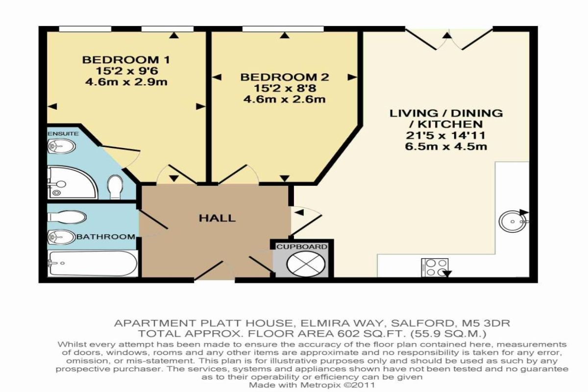 2 Bedrooms Flat to rent in Elmira Way, Salford M5