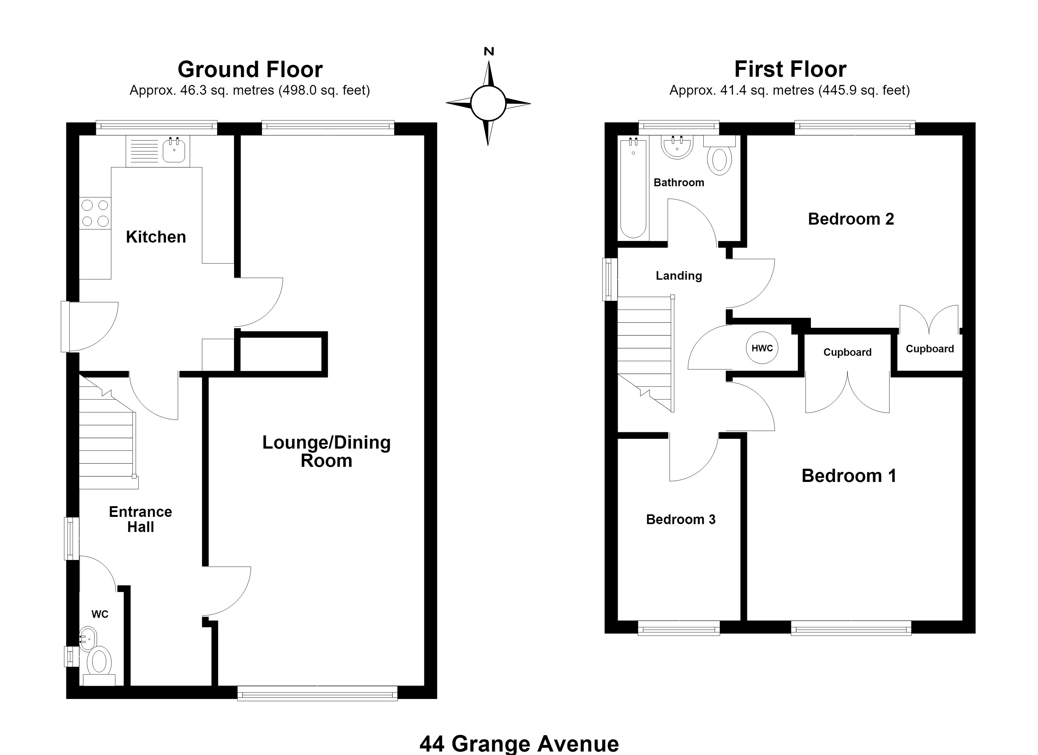 44, Grange Avenue, Kenilworth floorplan