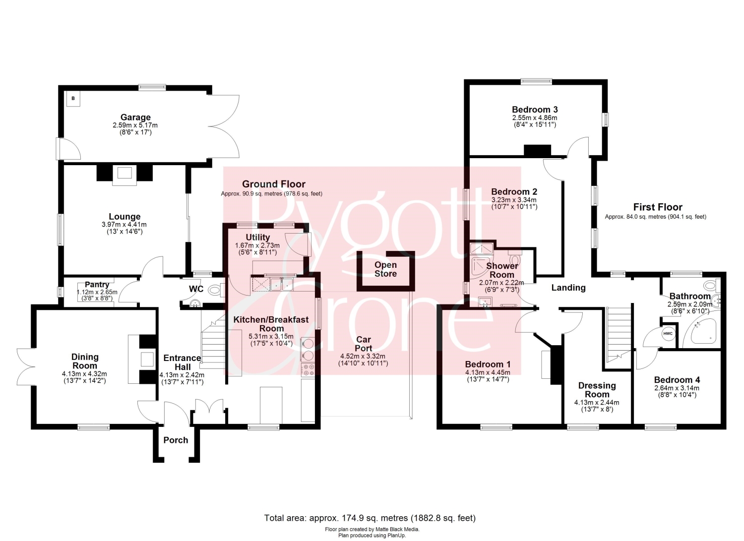 Red Rose Cottage, Willingham Road, Market Rasen floorplan
