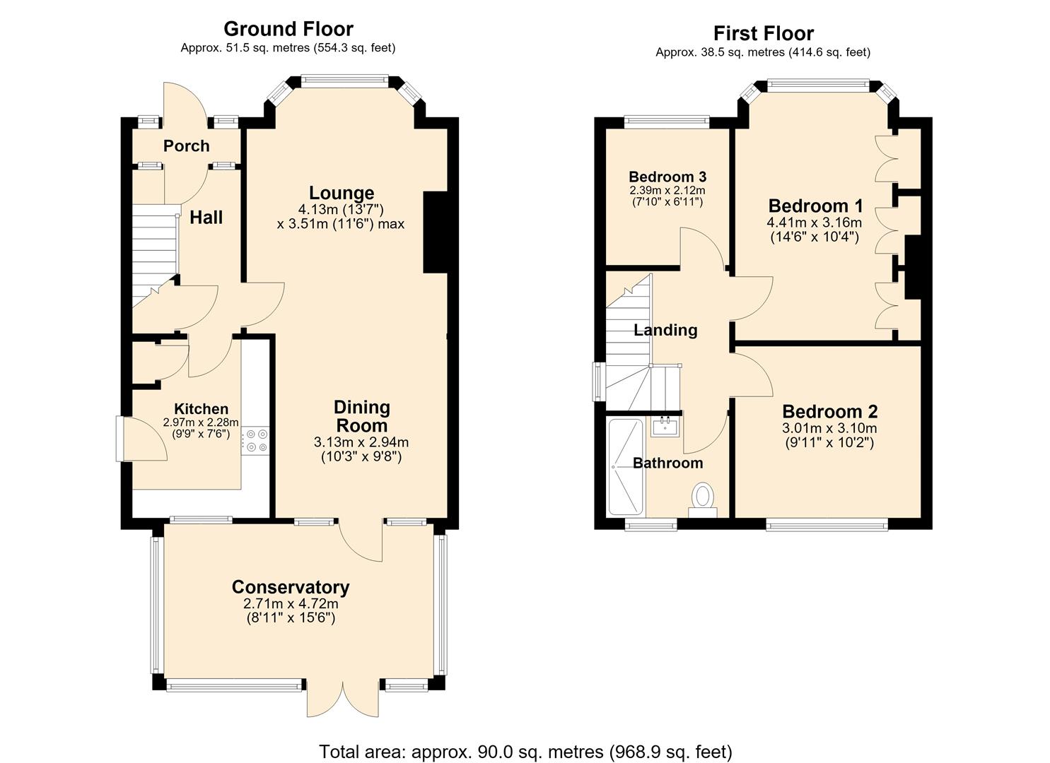 Wolfreton Drive, Hull floorplan