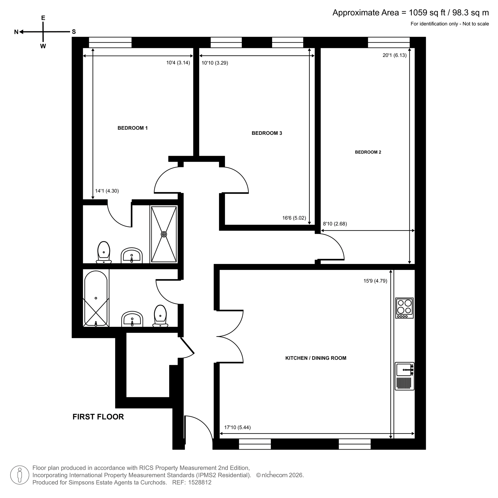 Flat 2, Primula Court, 178A, Kings Road, Kingston Upon Thames floorplan