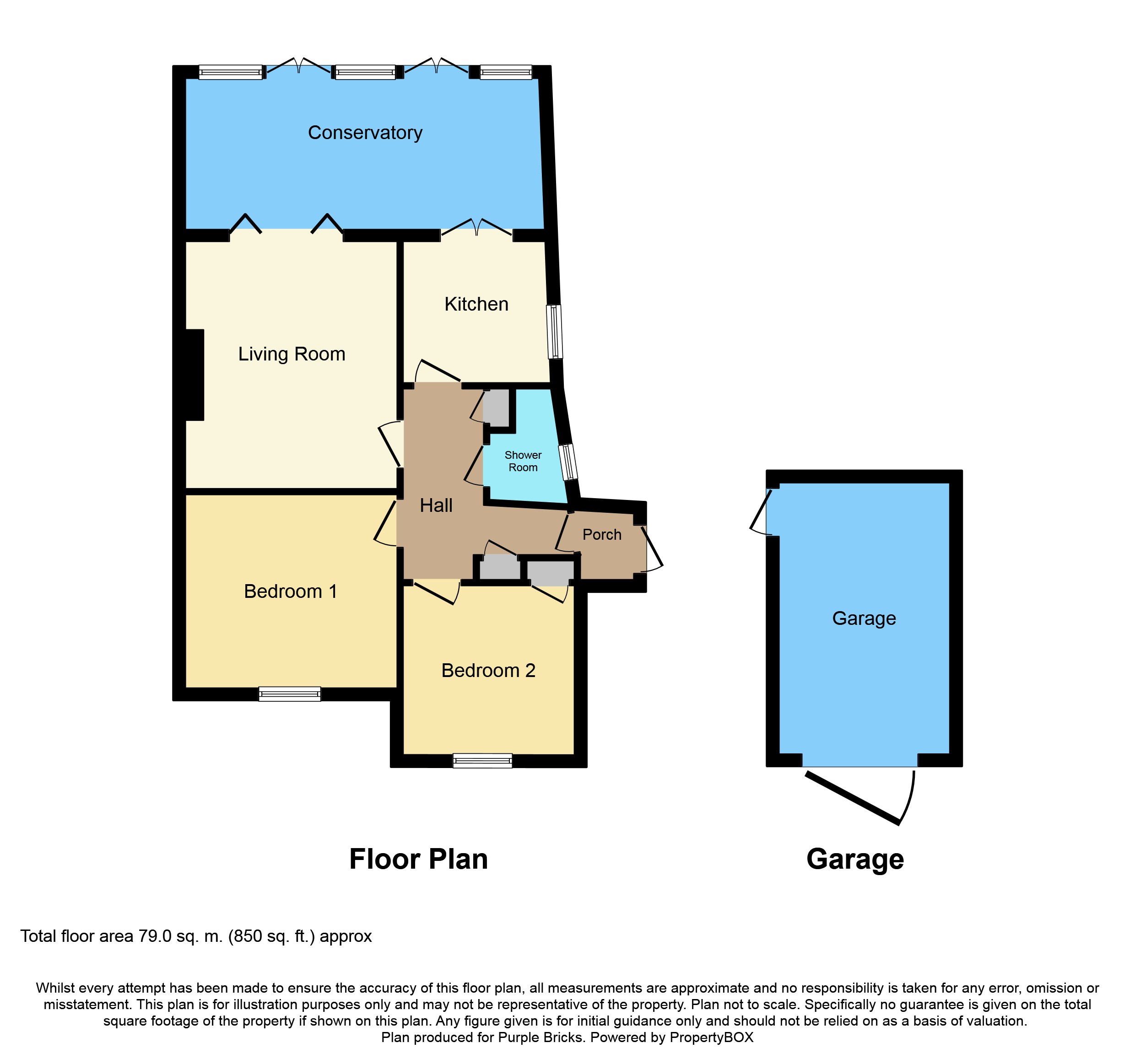 2 Bedrooms Semi-detached bungalow for sale in Palatine Road, Worthing BN12