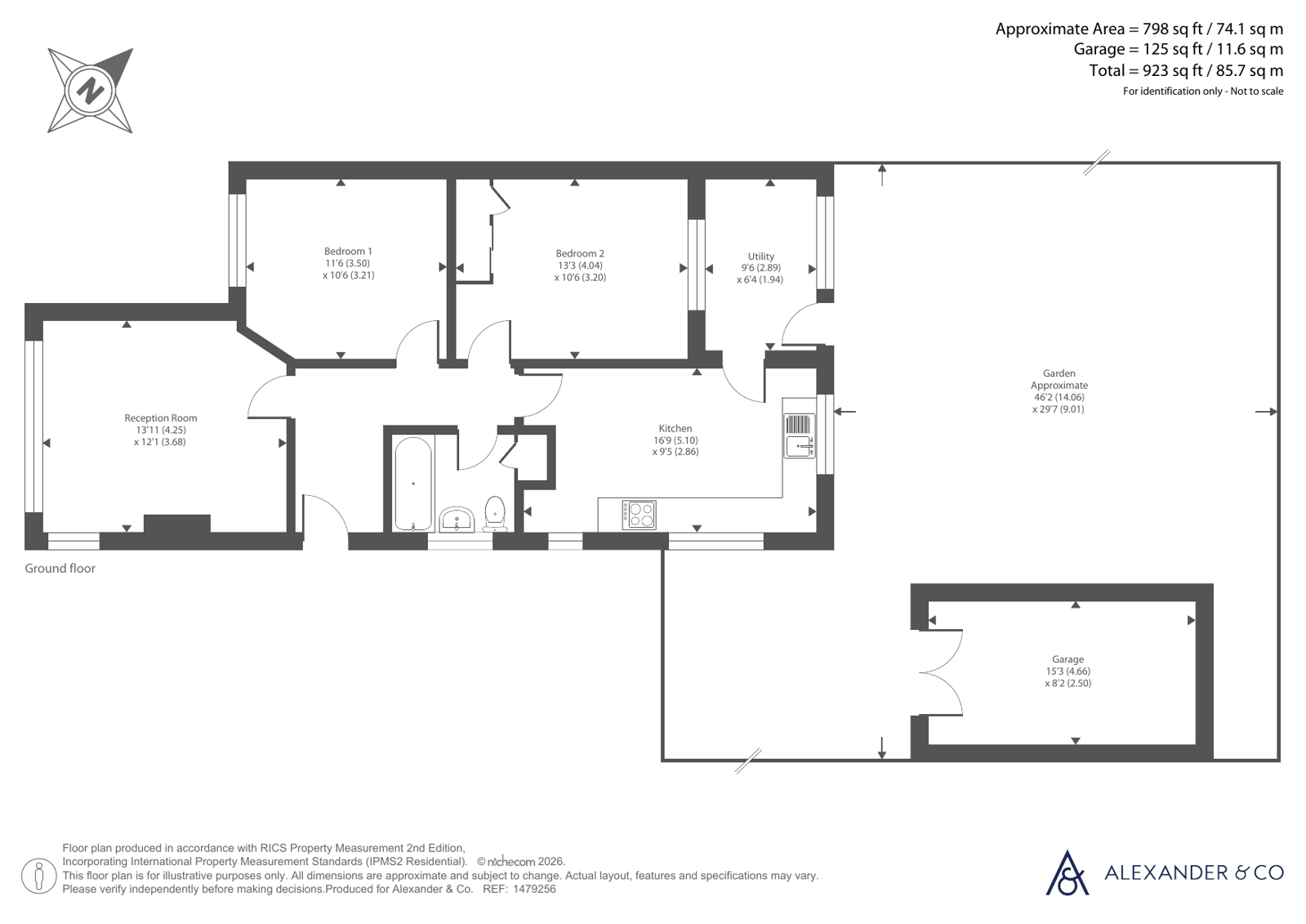 32, Bampton Road, Bedfordshire floorplan