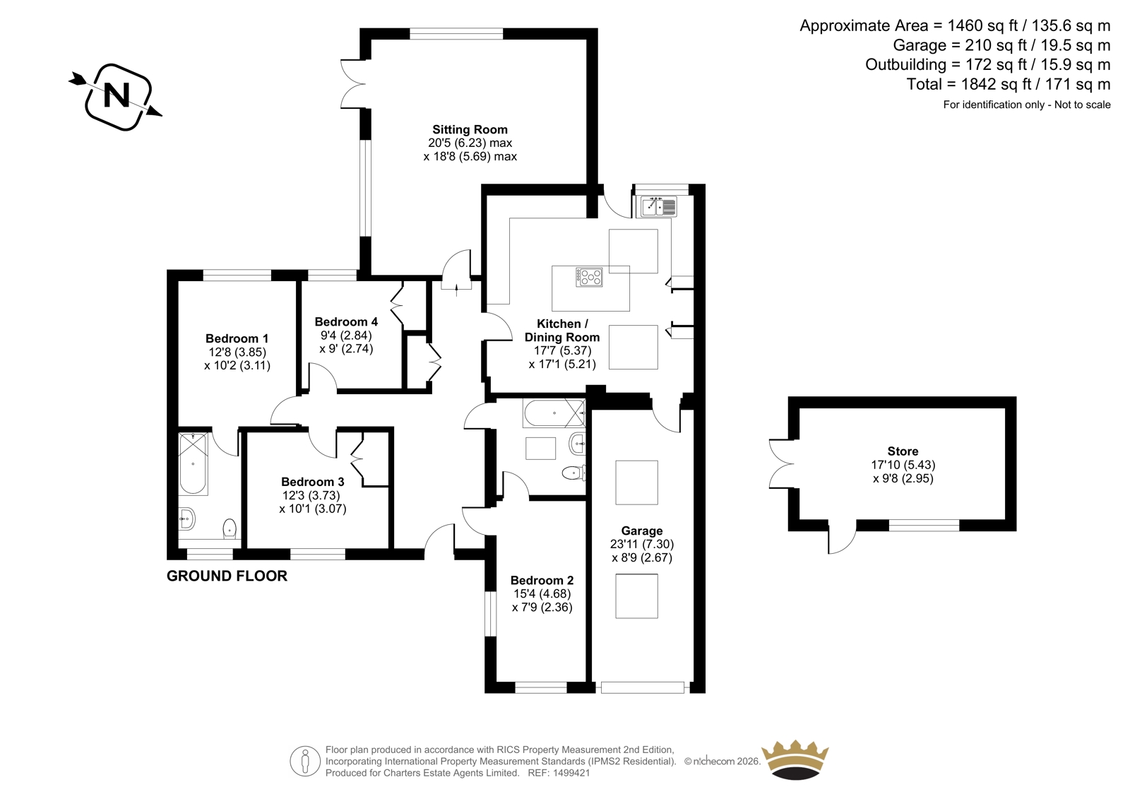 12, Treble Close, Hampshire floorplan