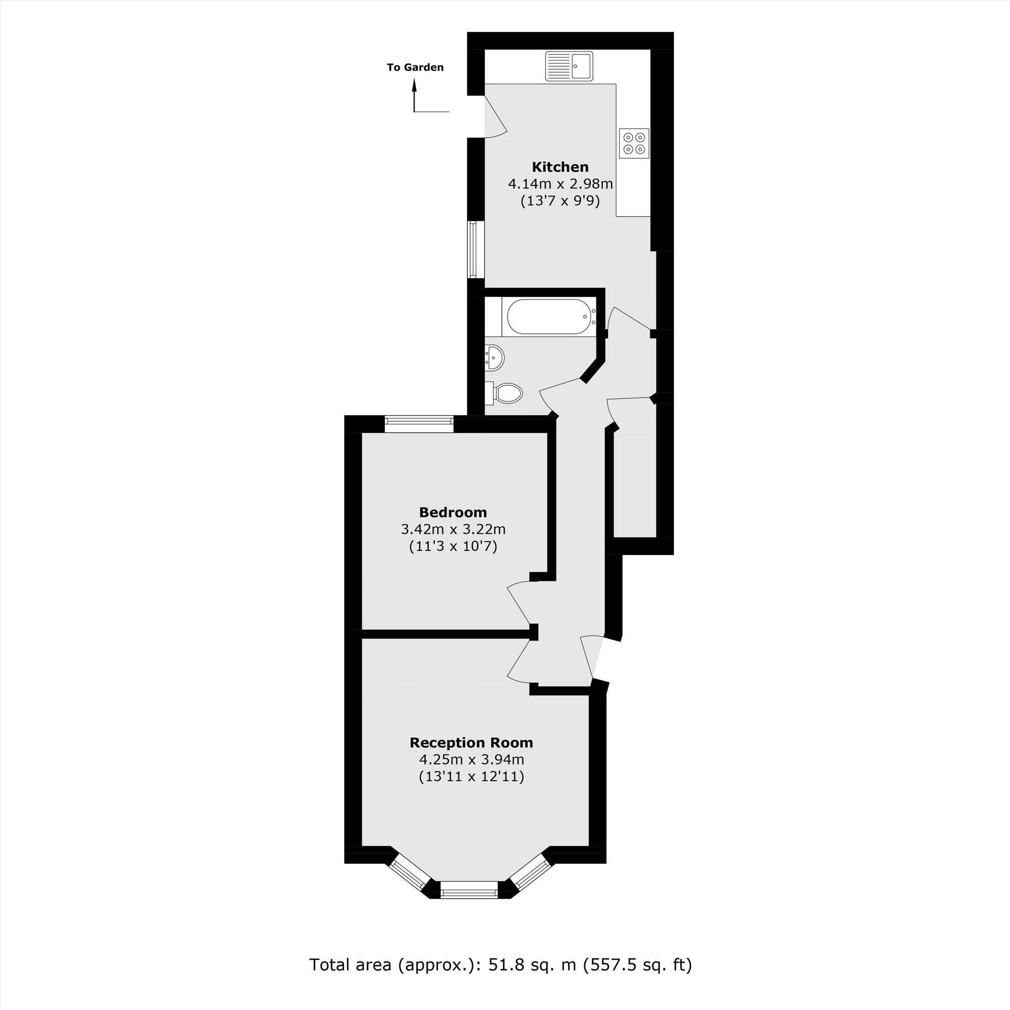 Ground Floor Flat, 49, Fellbrigg Road, London floorplan