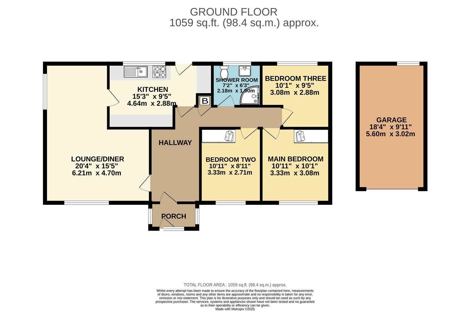8, Caroline Crescent, Broadstairs floorplan