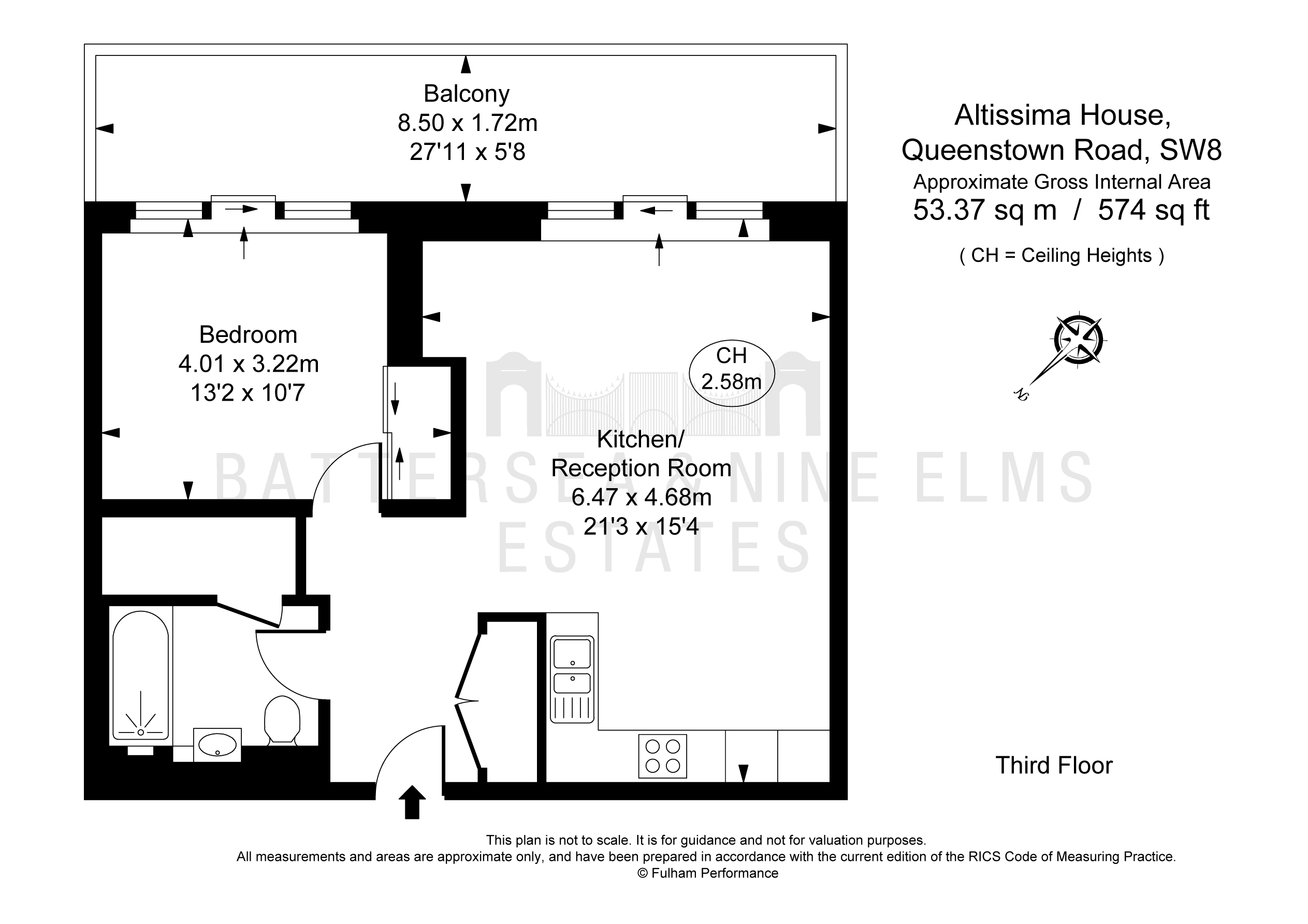 1 Bedrooms Flat to rent in Queenstown Road, London SW11