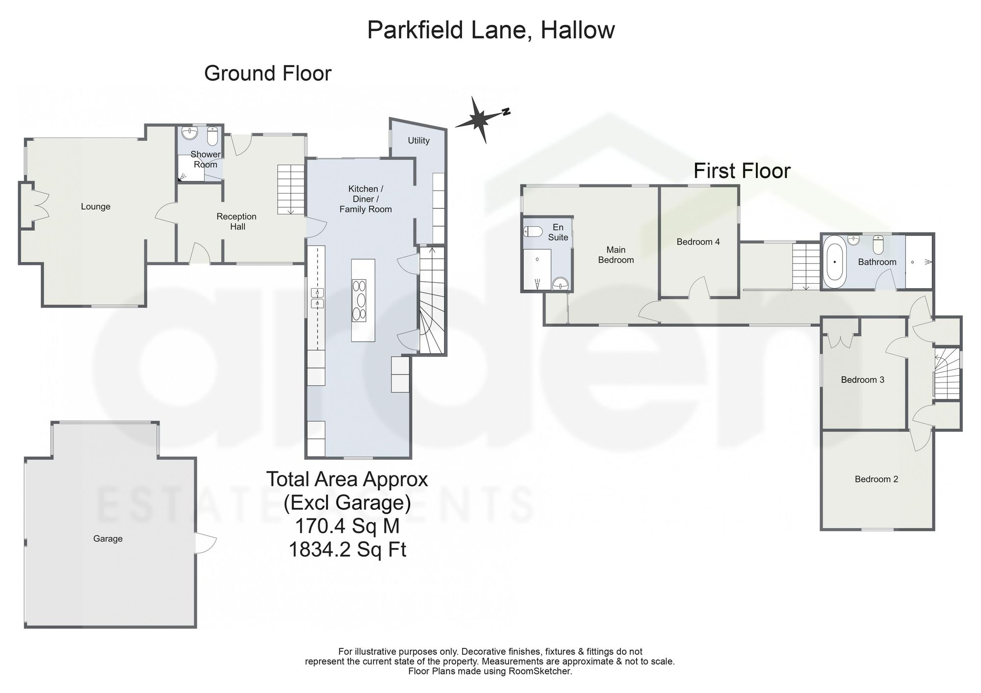 Brookside Cottage Parkfield Lane, Worcester floorplan