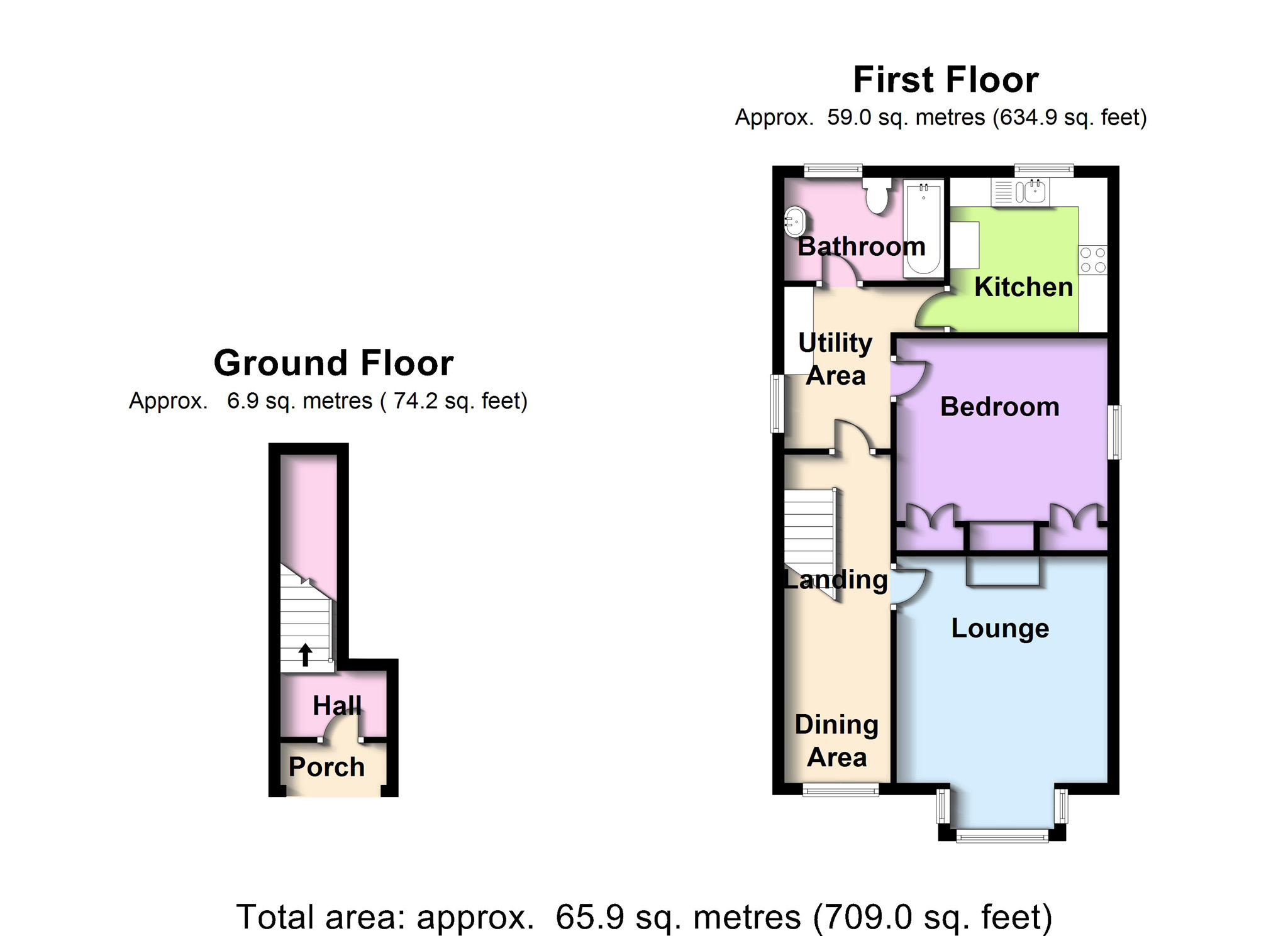 1 Bedrooms Maisonette to rent in High Path Road, Guildford, Surrey GU1