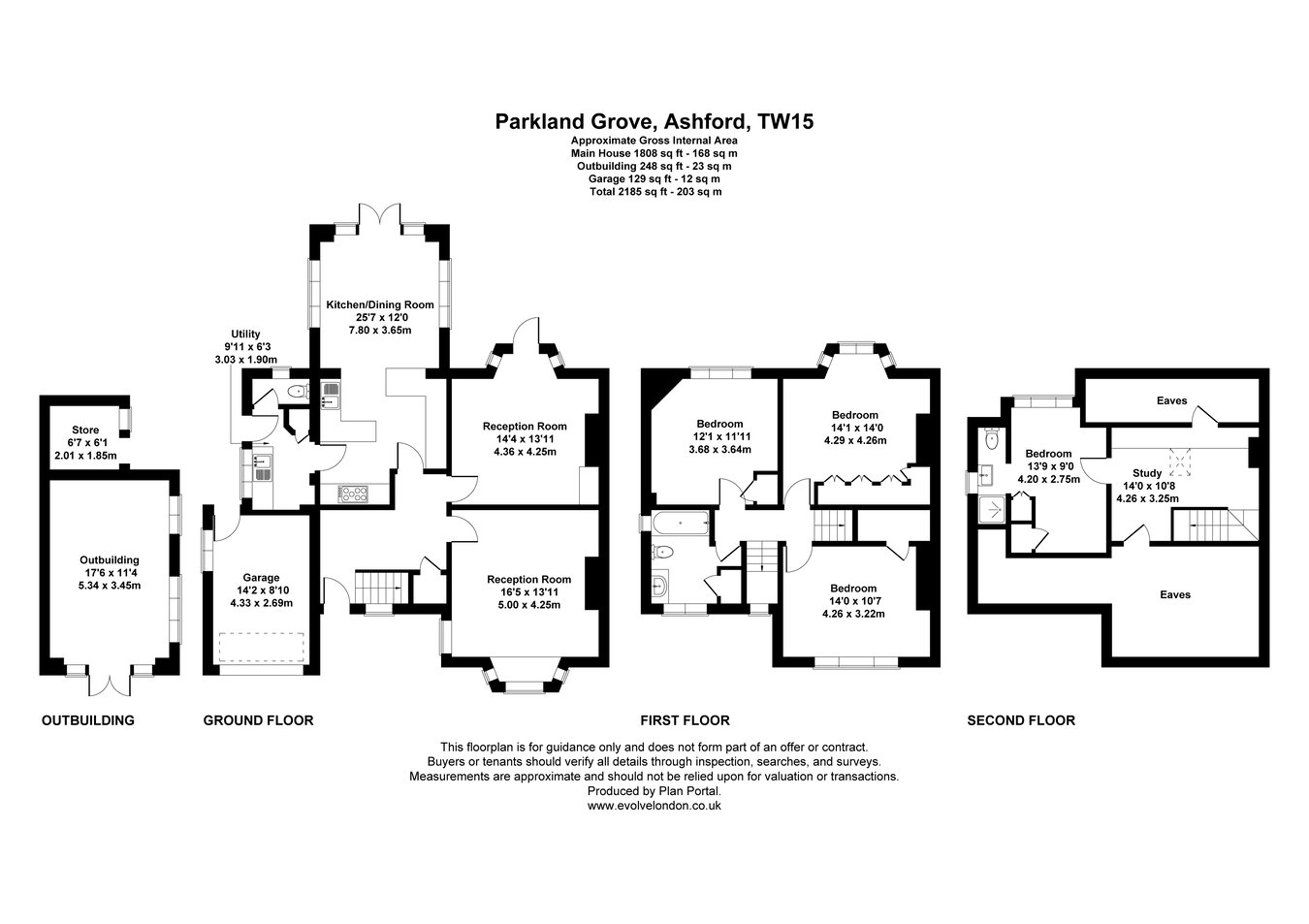 43, Parkland Grove, Ashford floorplan