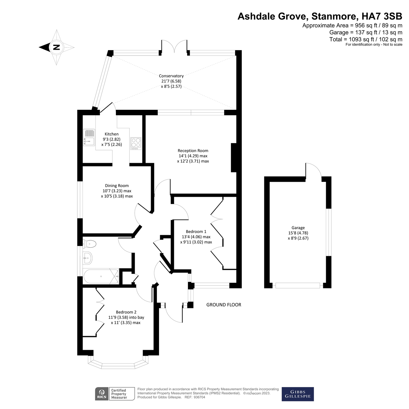 Ashdale Grove, Stanmore, Middlesex HA7, 2 bedroom bungalow for sale
