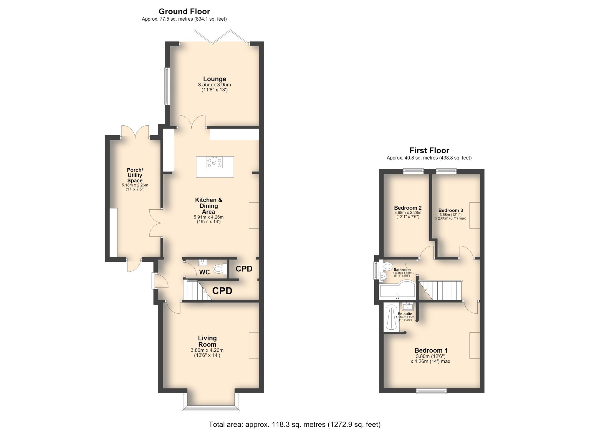 Newbold Road, Chesterfield floorplan