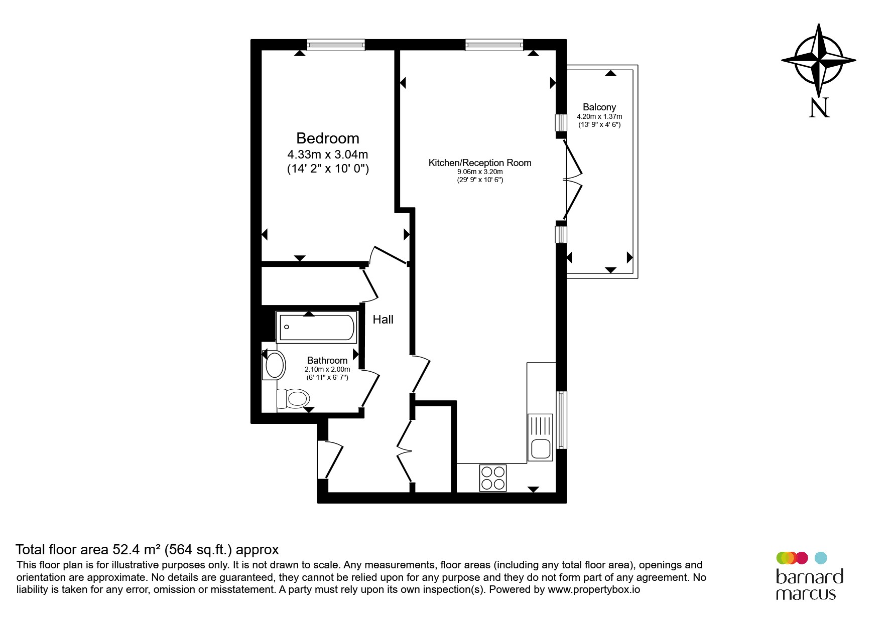 Flat 17, Cord House, 2, Rayon Close, Wallington floorplan