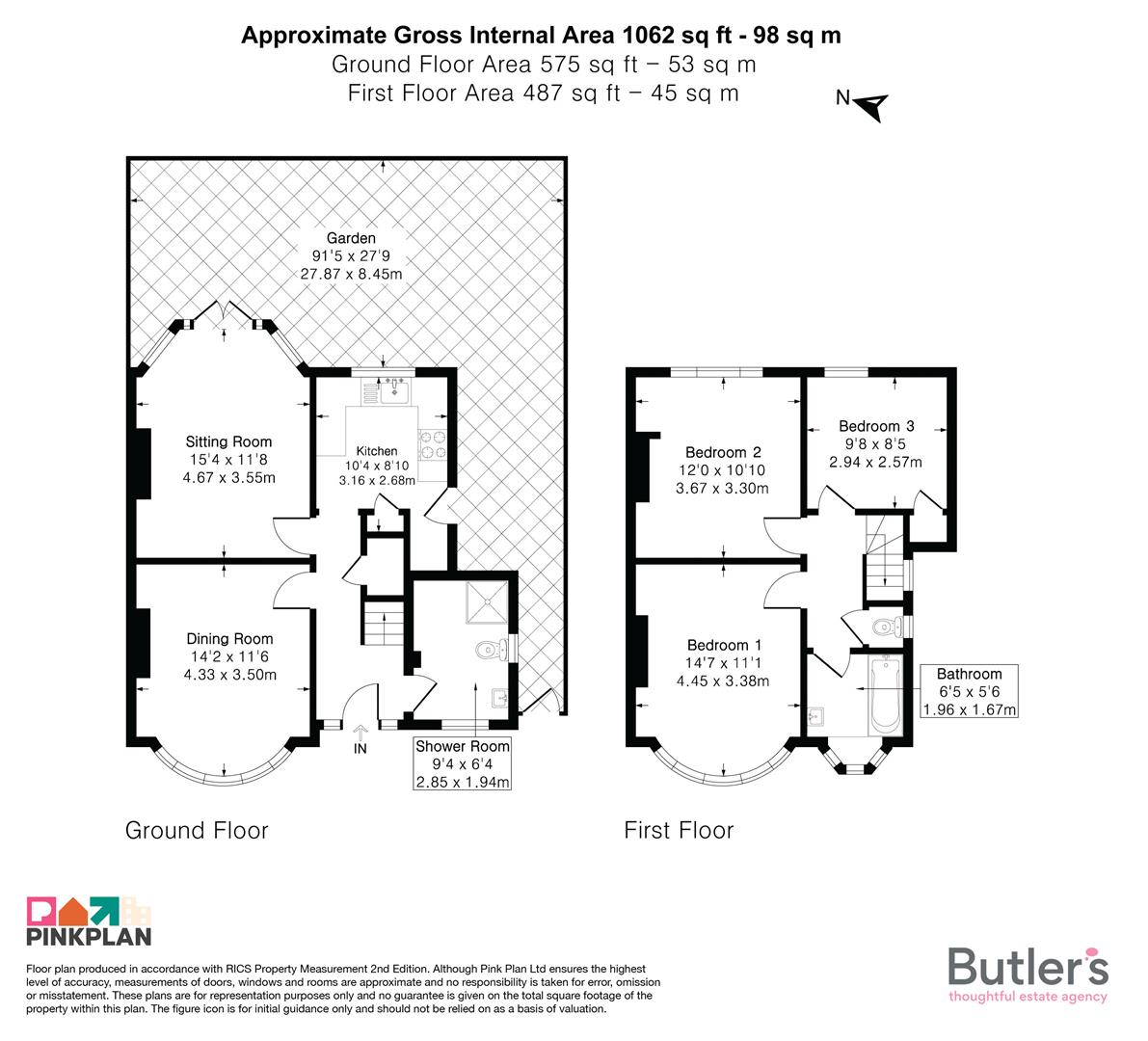 Woodlands Avenue, Worcester Park floorplan