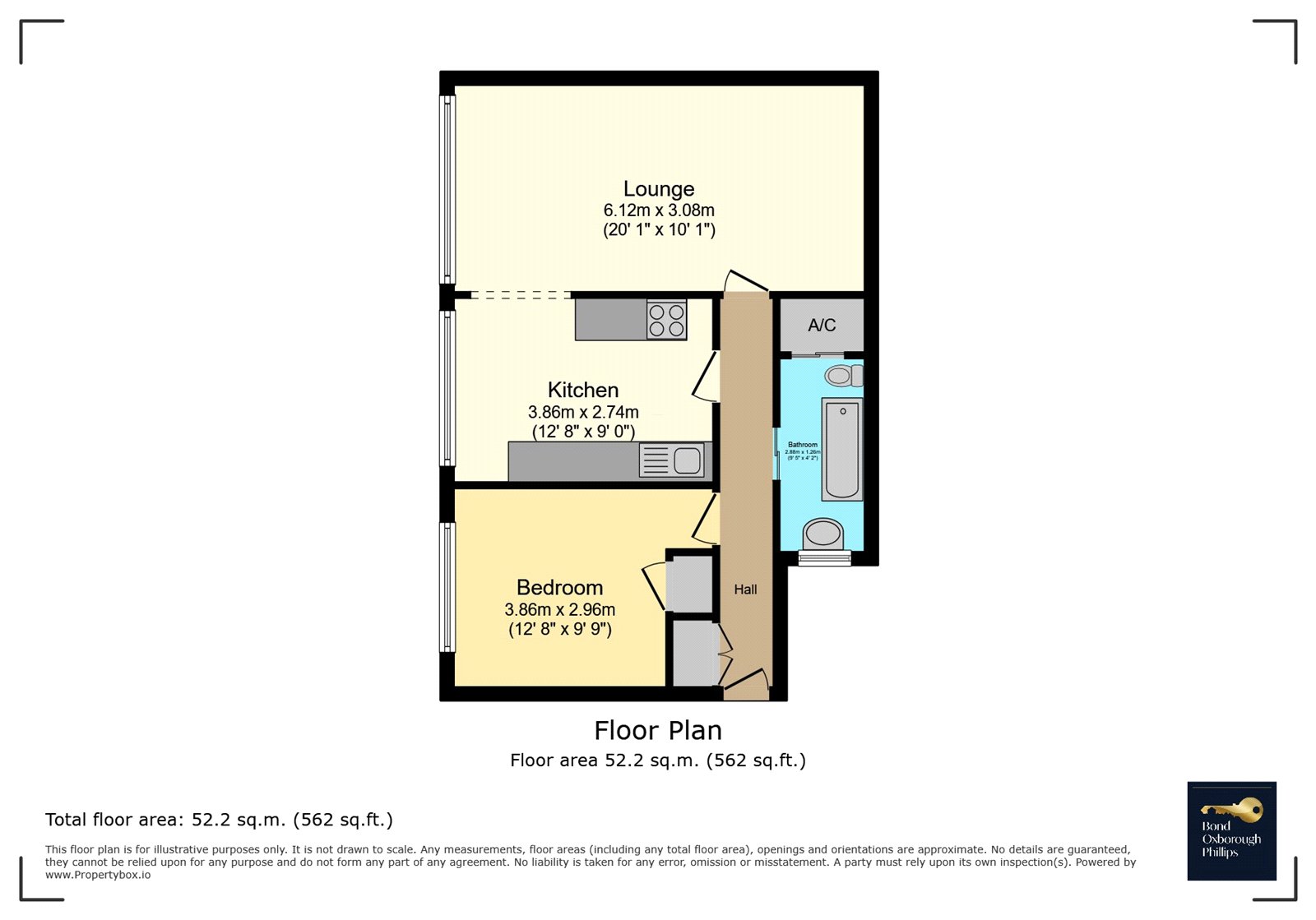 3 St. Marys Flats,, Buttgarden Street, Devon floorplan
