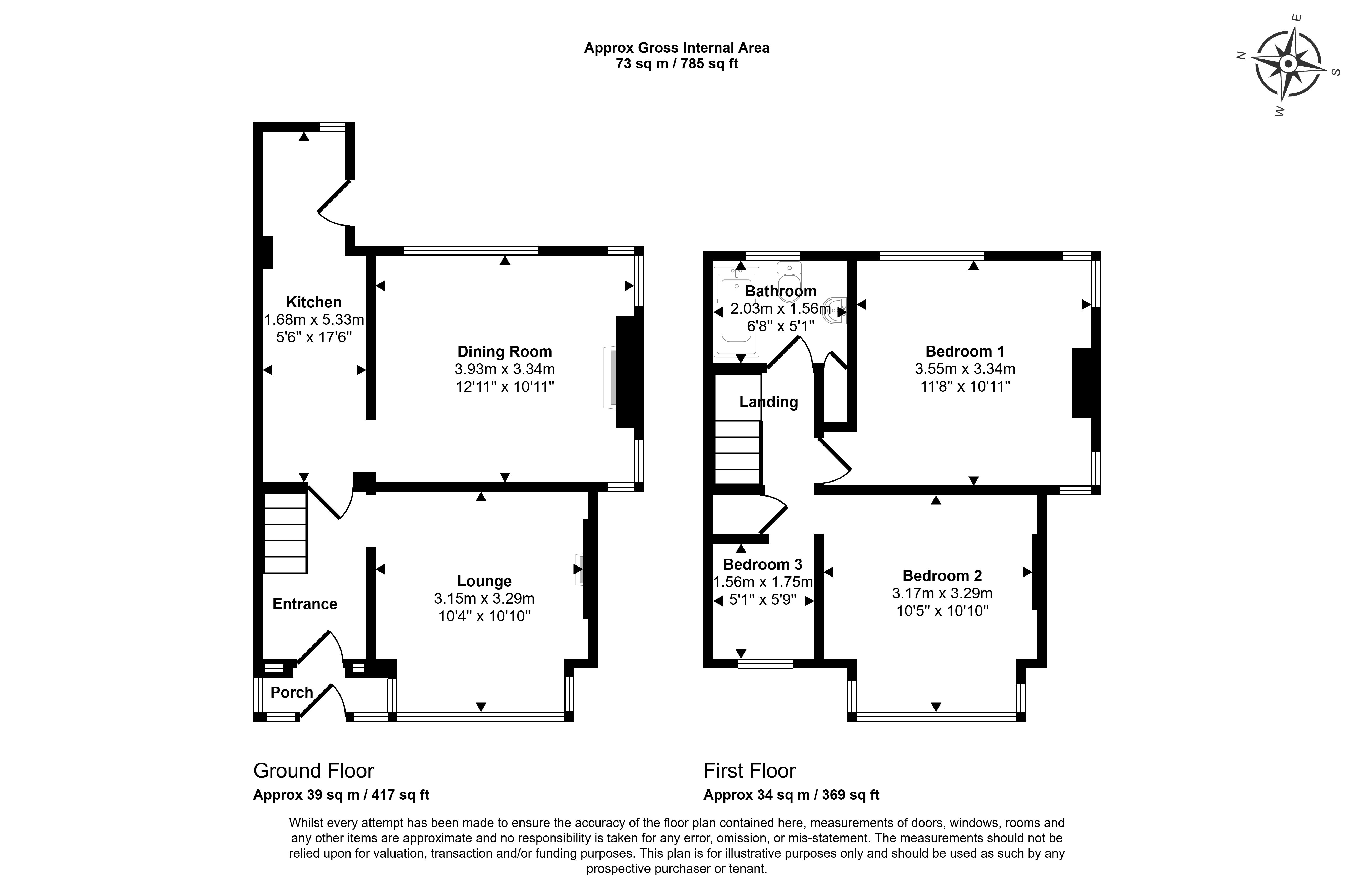 24 Deneway Avenue, 24 Deneway Avenue, Blackpool floorplan