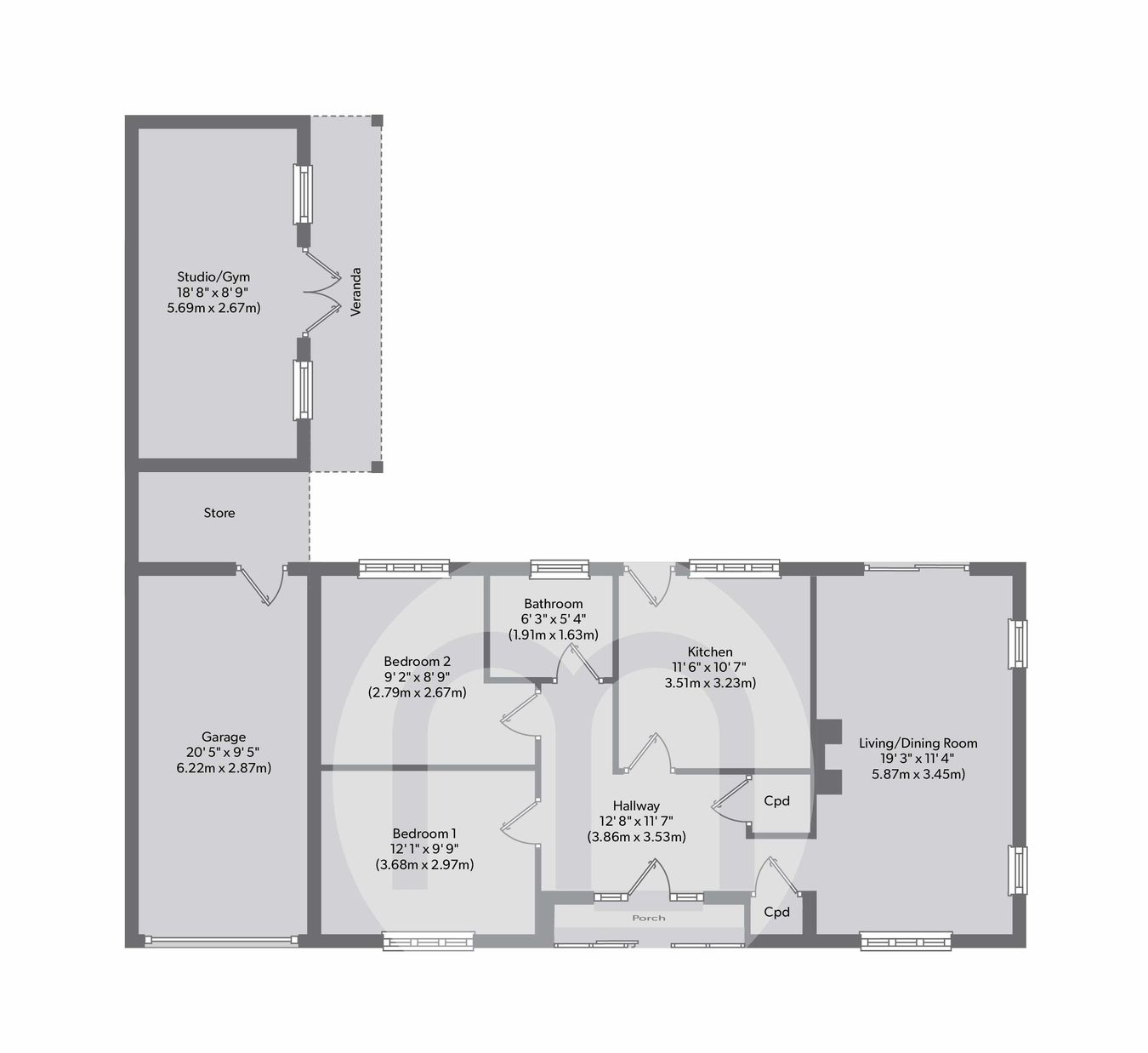 Gidan Sark, Bourne Road, Colchester floorplan