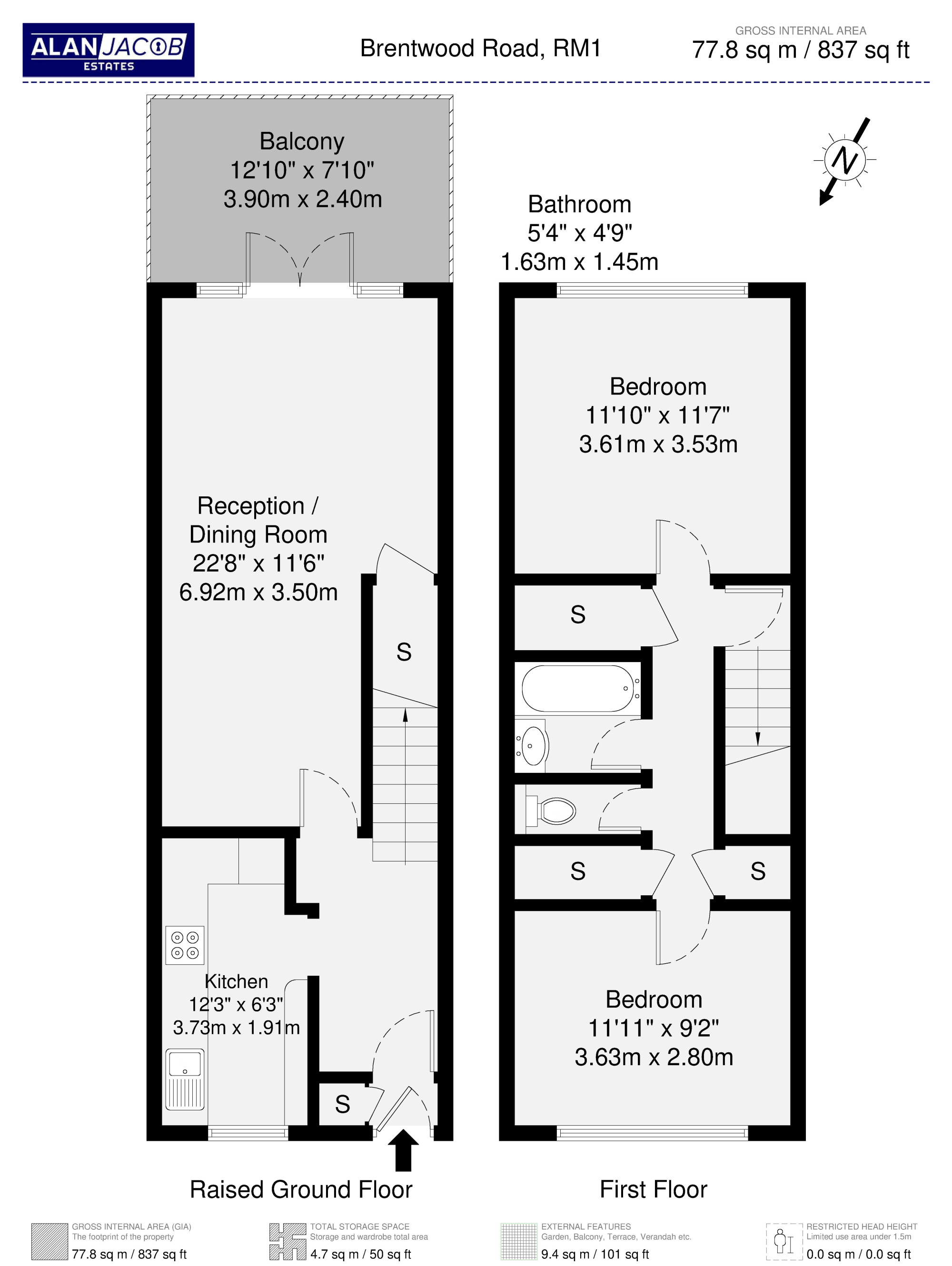 176d, Brentwood Road, Romford floorplan