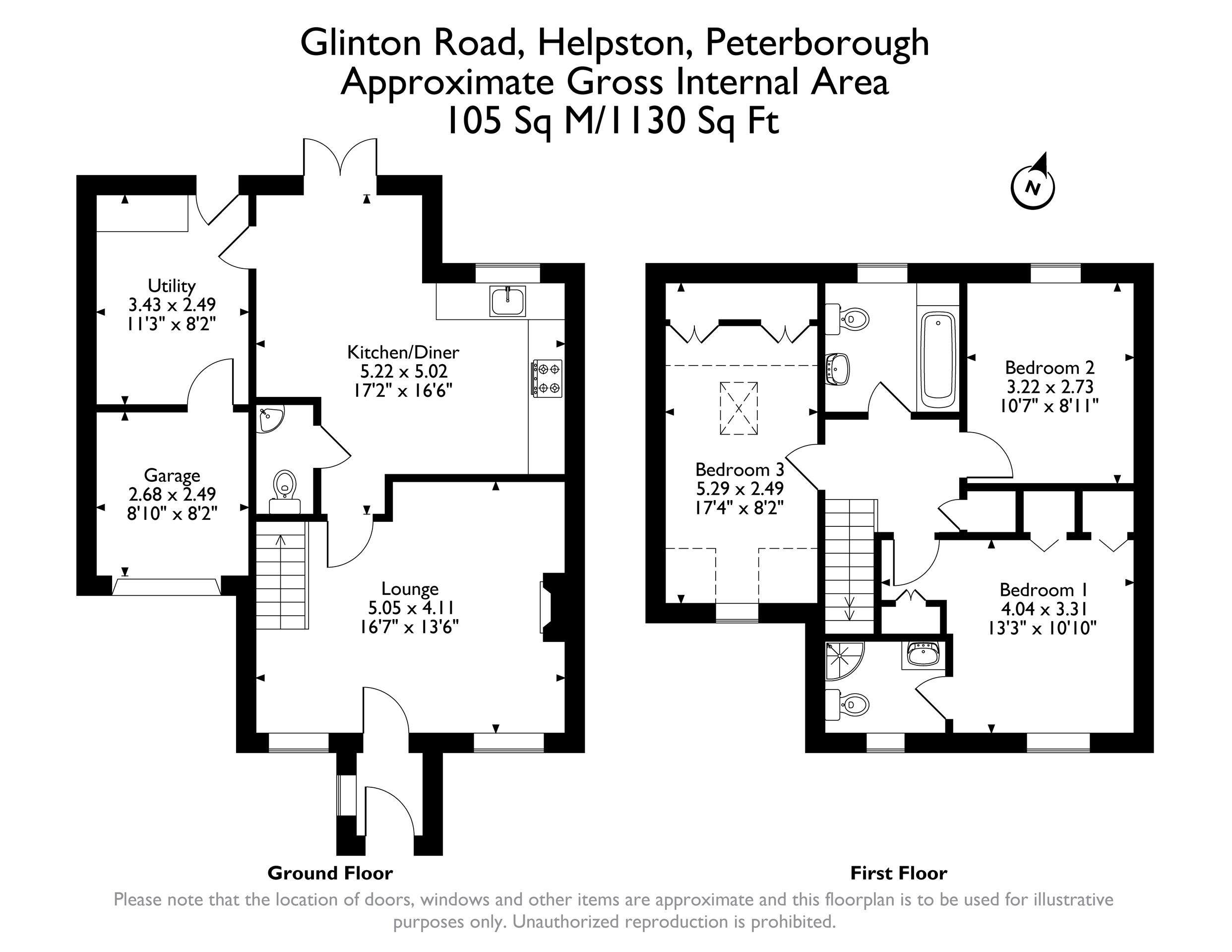 72c, Glinton Road, Peterborough floorplan