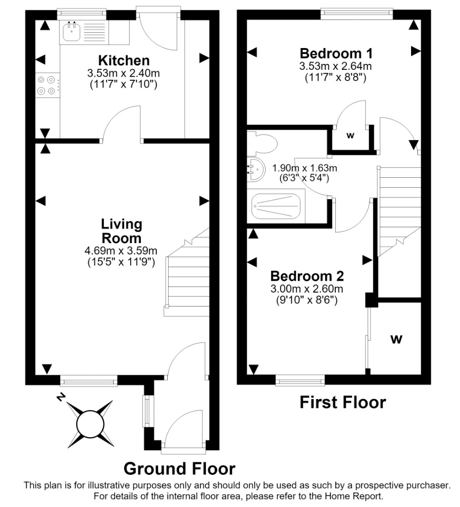 57, St Katharine's Brae, Edinburgh floorplan