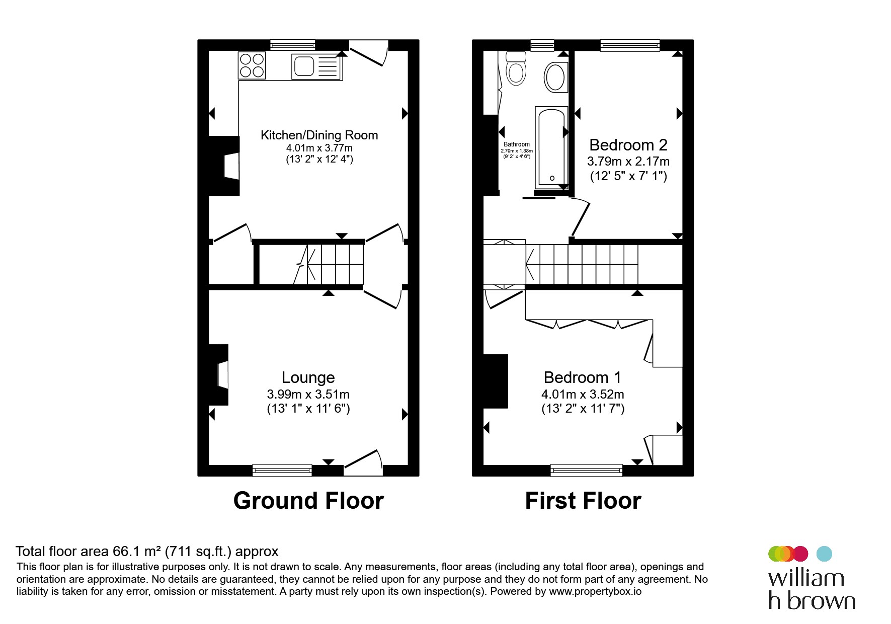 12, King Street, Castleford floorplan